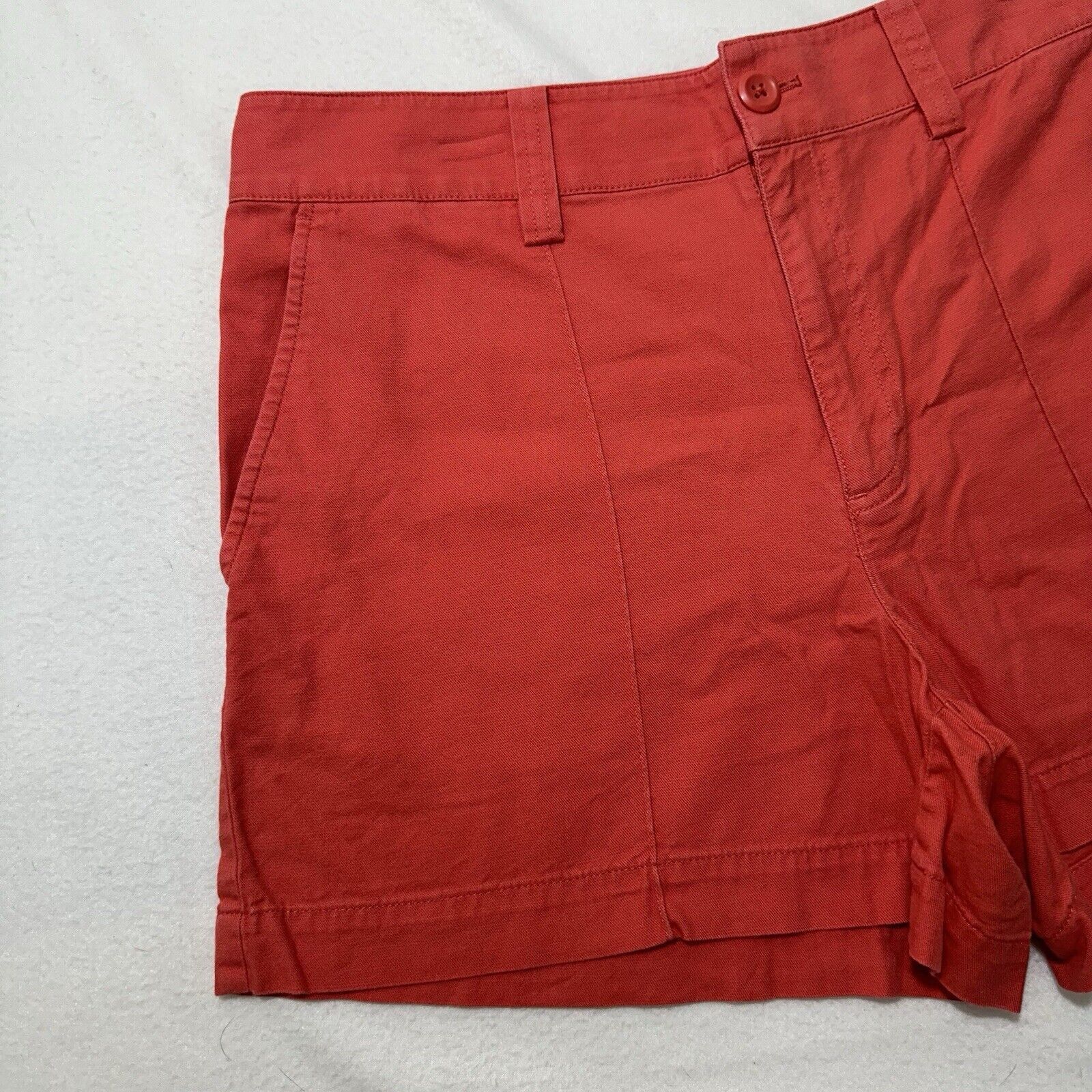 Loft LOFT 8 4" Inseam Chino Flat Front Pink High Rise Shorts Size 30" / US 8 / IT 44 - 3 Thumbnail
