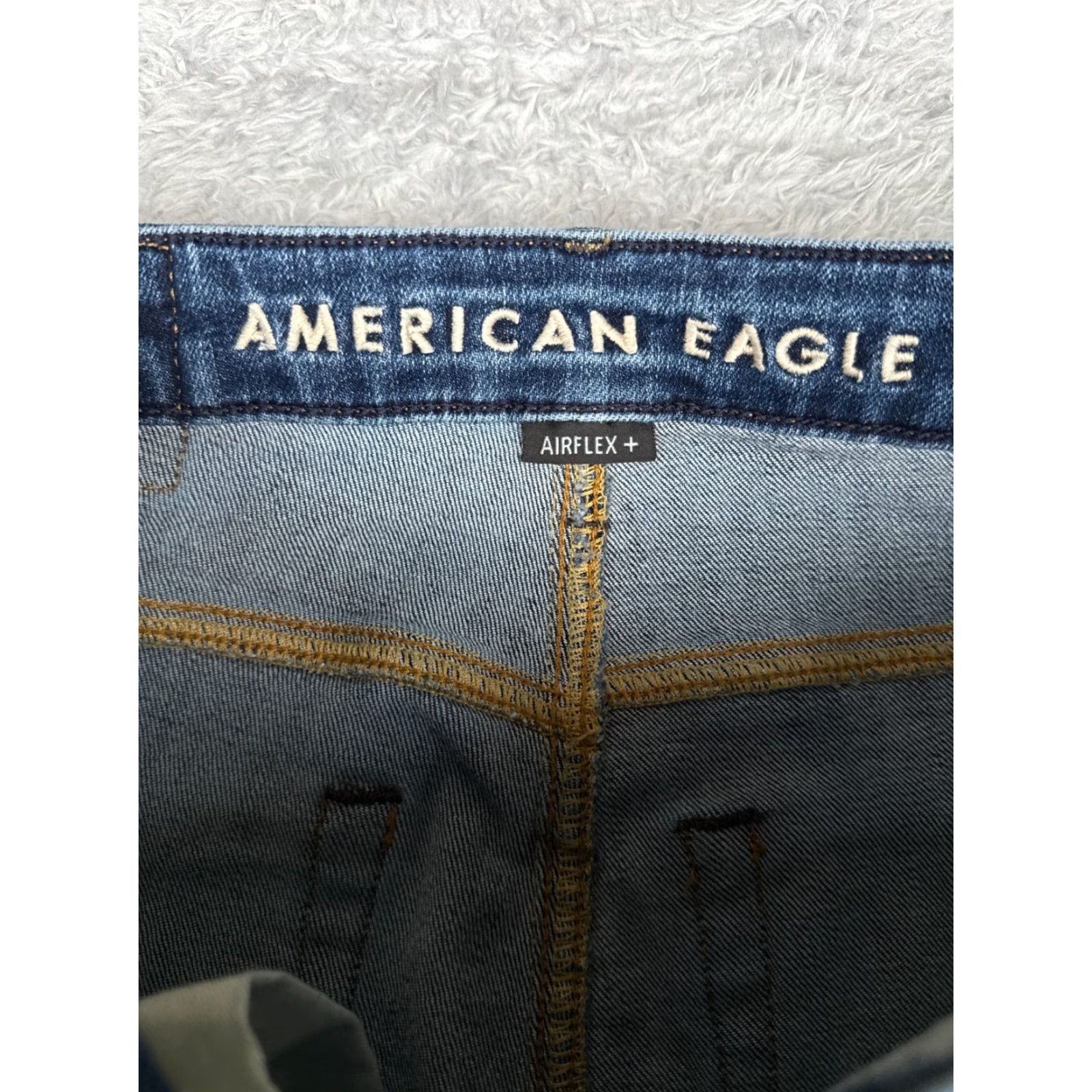American Eagle Outfitters American Eagle Outfitters Jeans Men Regular 29x30 Blue Denim Straight Cotton Blend Rise Mid 5-Pocket Stretch Vintage No Size US 29 - 6 Thumbnail