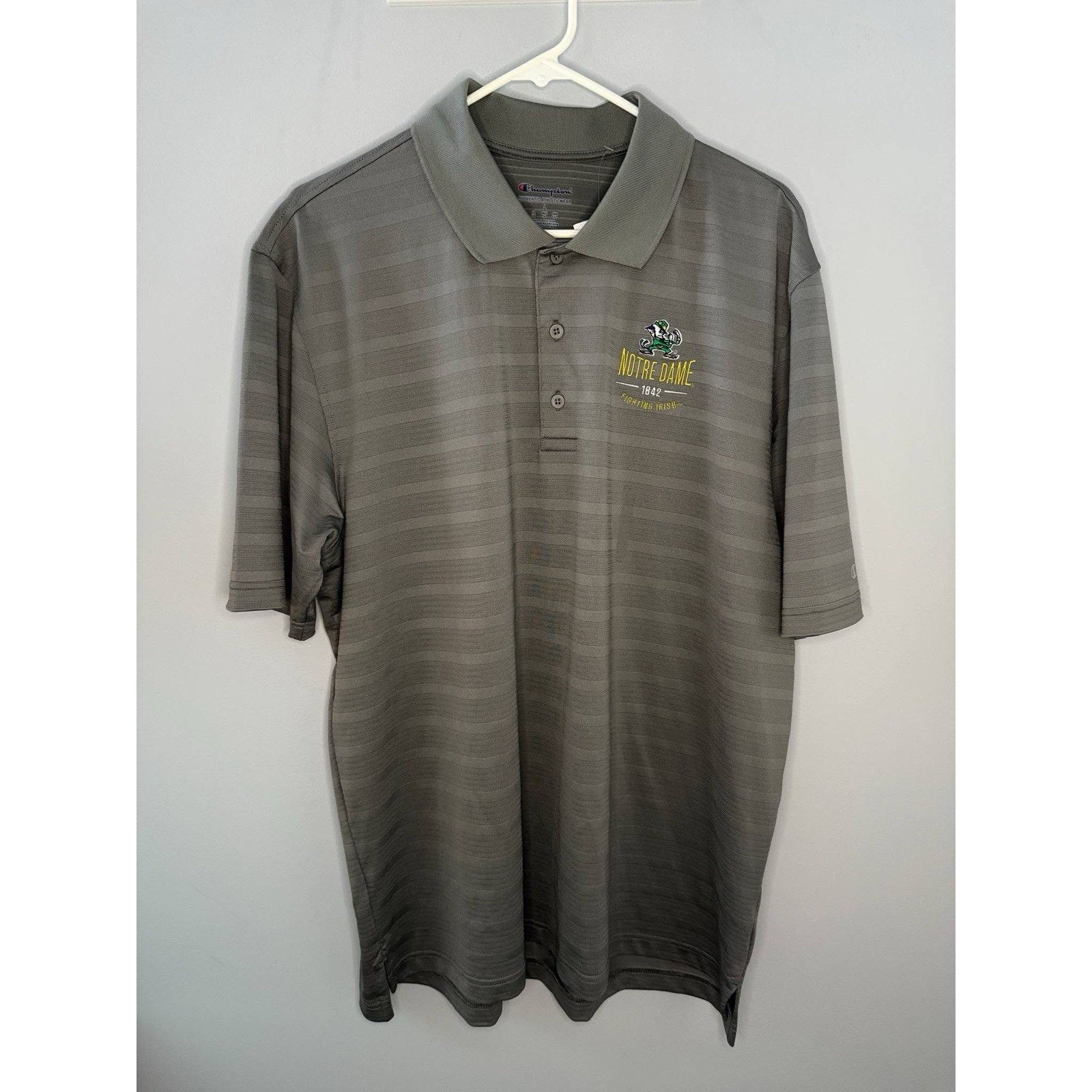 Champion NWT Champions Notre Dame Fighting Irish Performance Polo L Size US L / EU 52-54 / 3 - 5 Thumbnail