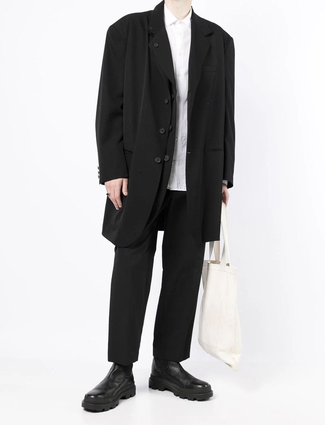 Yohji Yamamoto Yohji Yamamoto Pour Homme - Left Front Double Flap JKT Size US L / EU 52-54 / 3 - 8 Thumbnail