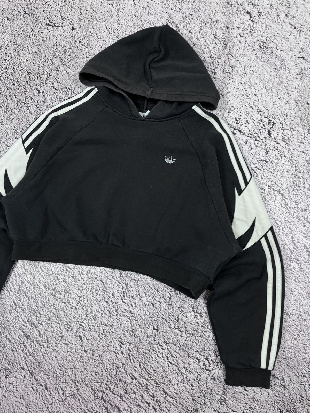 Adidas Vintage Adidas Balenciaga style cropped faded sweatshirt Size S / US 4 / IT 40 - 3 Thumbnail