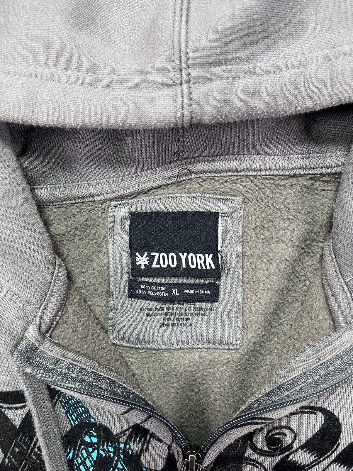 Zoo York 00s Rare Zoo York Liberty Statue Printed Baggy Zip Hoodie XL Size US L / EU 52-54 / 3 - 9 Thumbnail