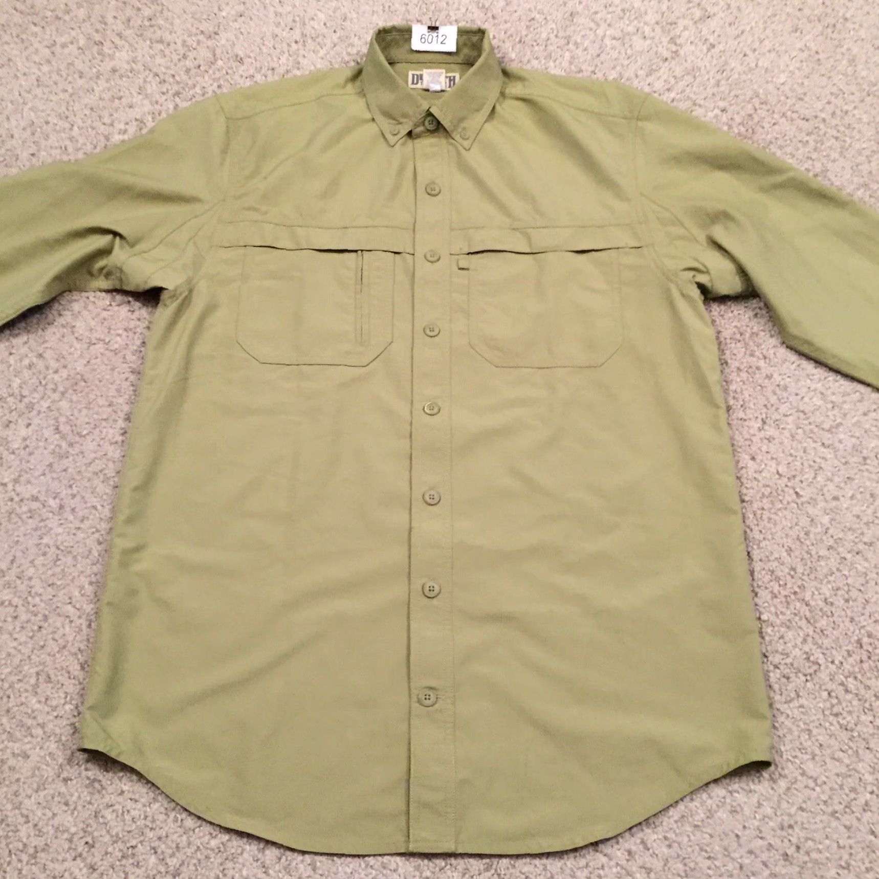 Vintage Duluth Shirt Mens Medium Tall Green Roll Tab Long Sleeve Button Up Pockets Size US M / EU 48-50 / 2 - 5 Thumbnail