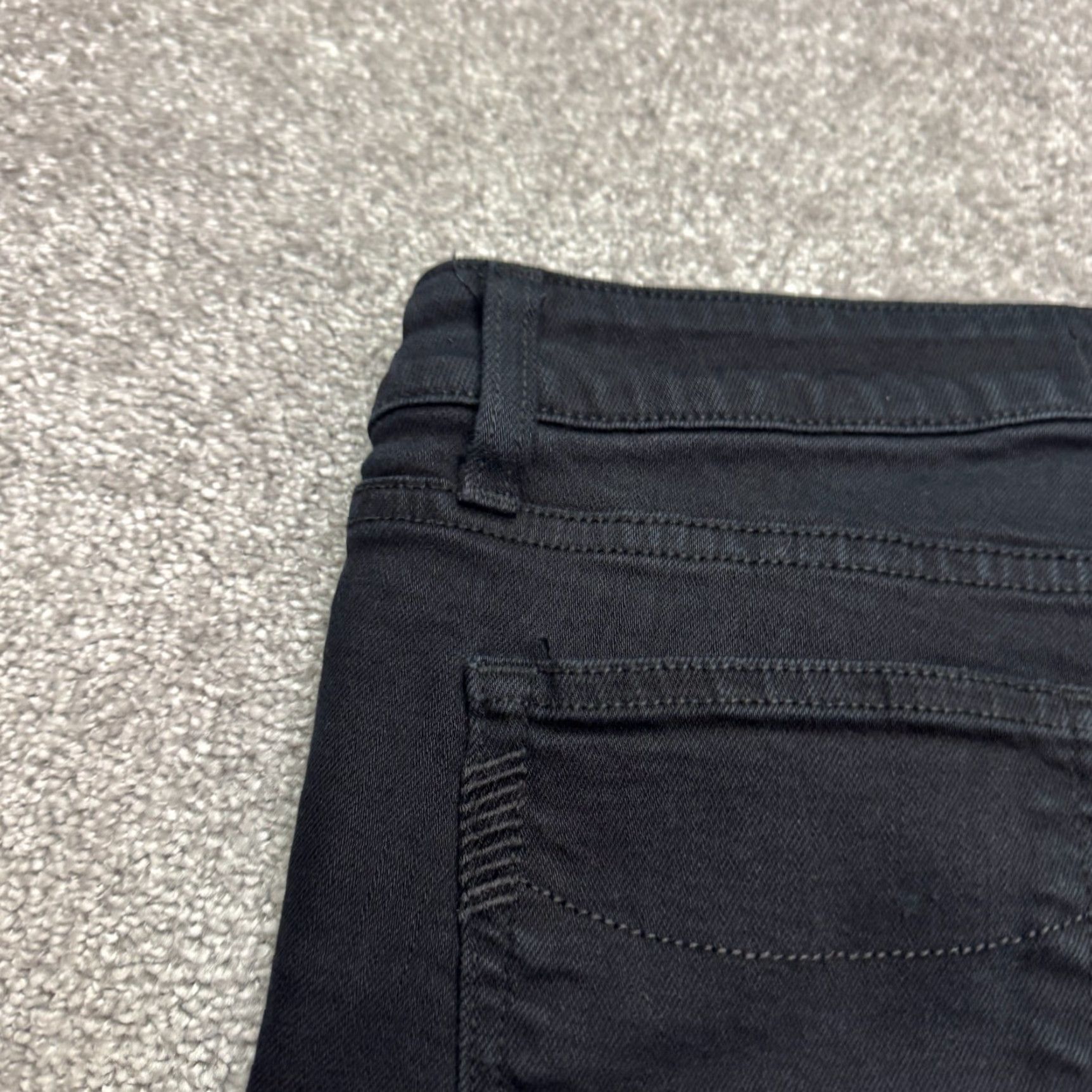 Paige Paige Skyline Skinny Jeans Womens 28 Black Mid Rise Stretch Denim 31x31 City Streetwear Slim Regular Jeans Womens Black Paig e Skyline Size 30" / US 8 / IT 44 - 5 Thumbnail