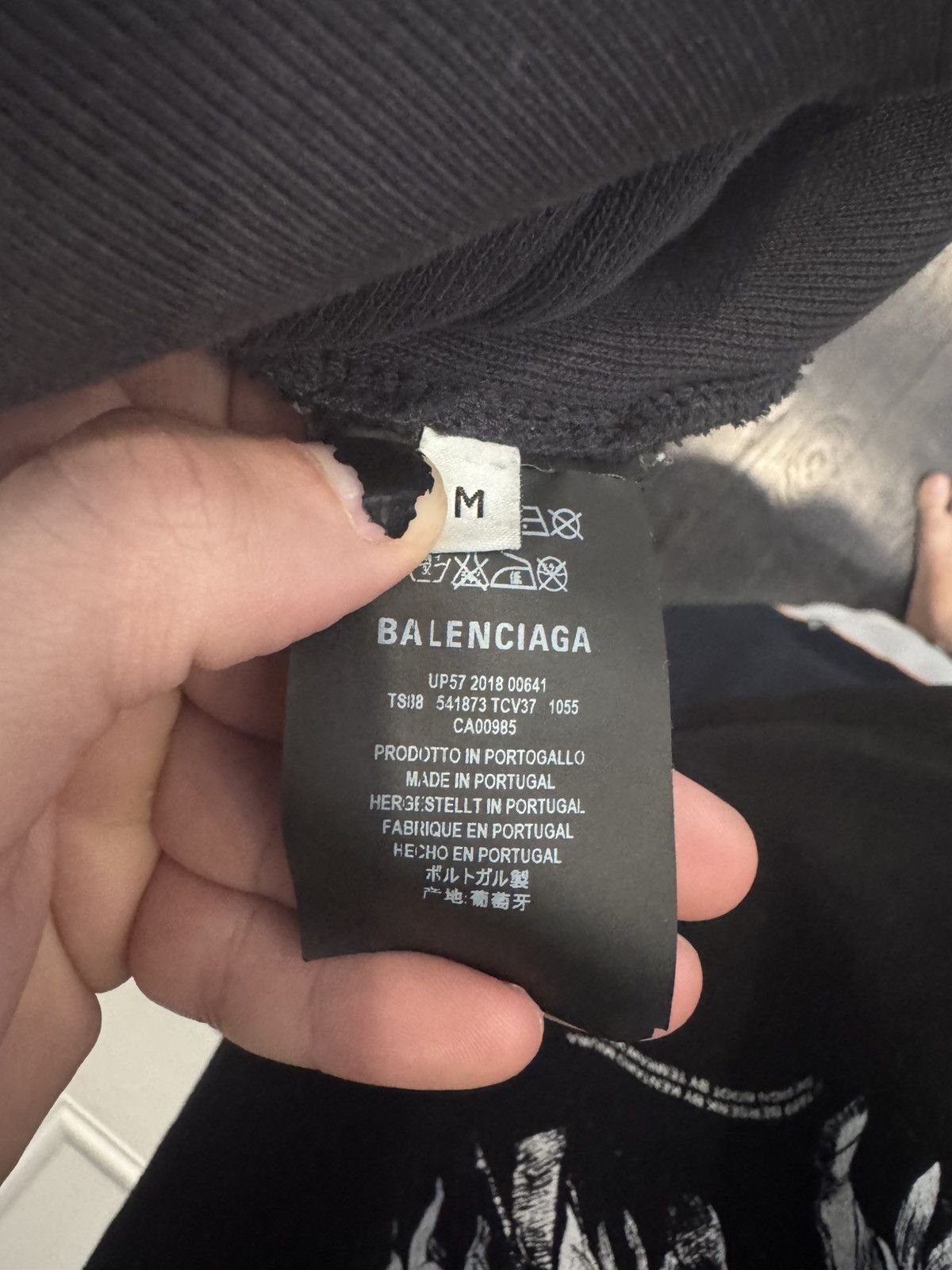 Balenciaga FW18 ‘Speedhunters’ Double Layer Hoodie Size US M / EU 48-50 / 2 - 5 Thumbnail