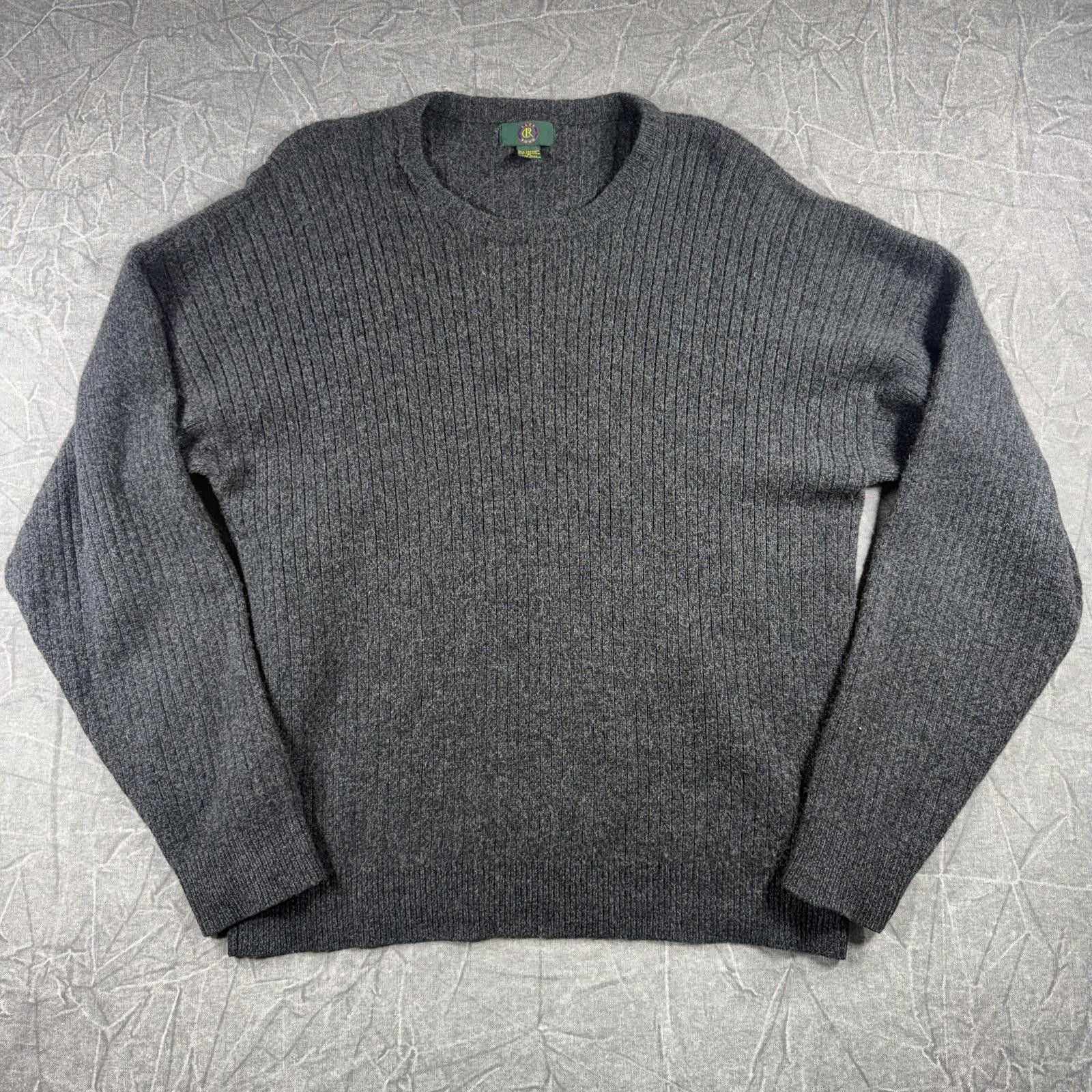 Club Room Club Room Sweater Men's XL Gray Cashmere Cotton Size US XL / EU 56 / 4 - 3 Thumbnail