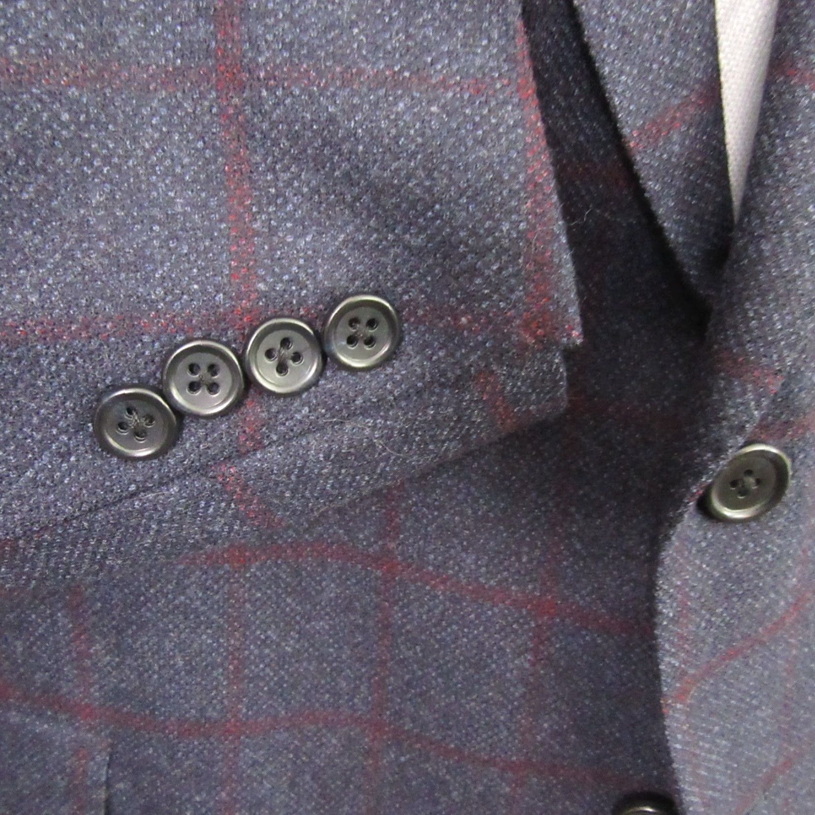 Vintage VINTAGE BluJacket Jacket Mens Coat 48R Wool Blue Windowpane 100% Timeless Modern Classic Mens Size US M / EU 48-50 / 2 - 3 Thumbnail