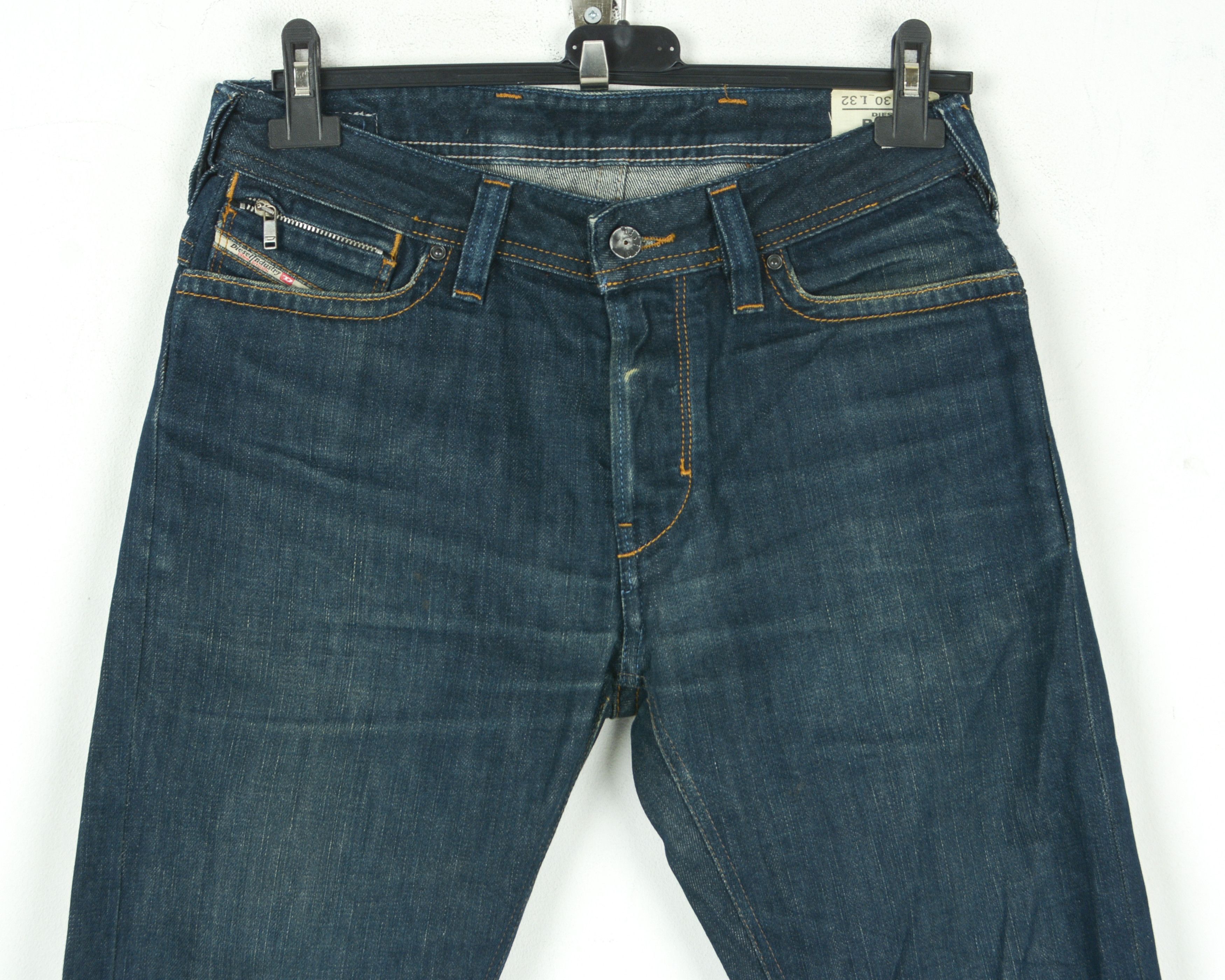 Diesel Rayan W30 L32 Regular Straight Jeans Denim Pants Embroidered Size US 30 / EU 46 - 2 Thumbnail