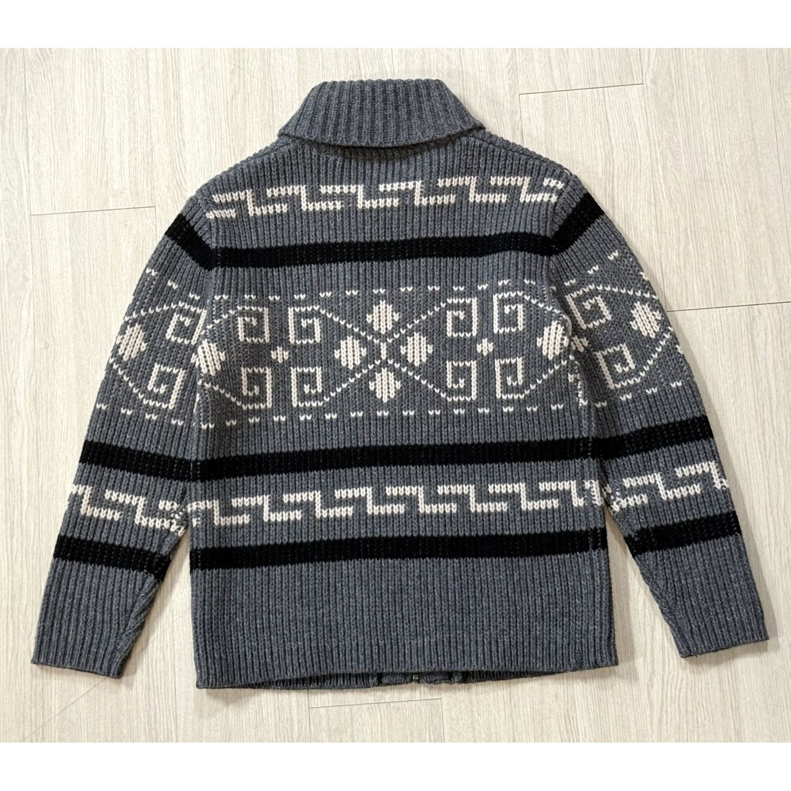 Pendleton NWOT Pendleton Cardigan Sweater XS Mens Geometric Lambswool Full Zip Heavyweight Multicolor 80s Western The Dude Style Size US XS / EU 42 / 0 - 2 Thumbnail