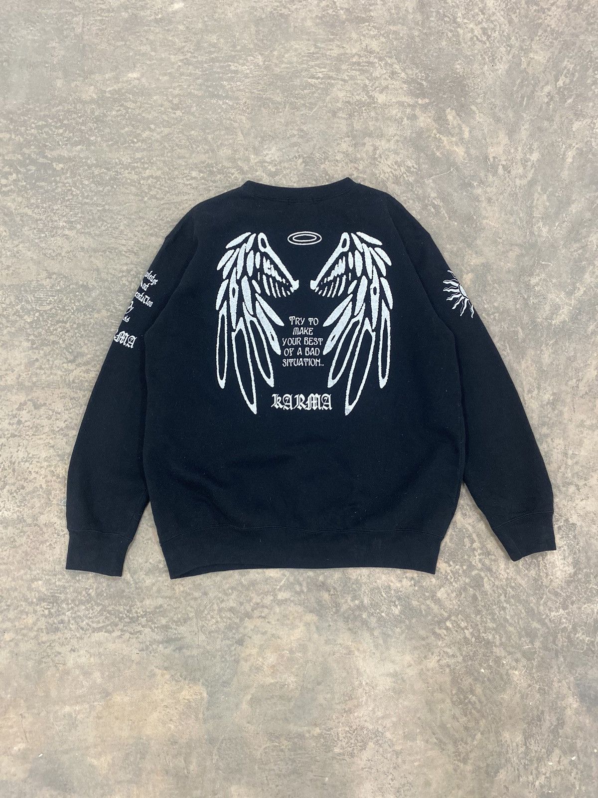 Vintage KARMA JAPAN PUNK LGB SWEATSHIRT Y2K Size US L / EU 52-54 / 3 - 1 Thumbnail