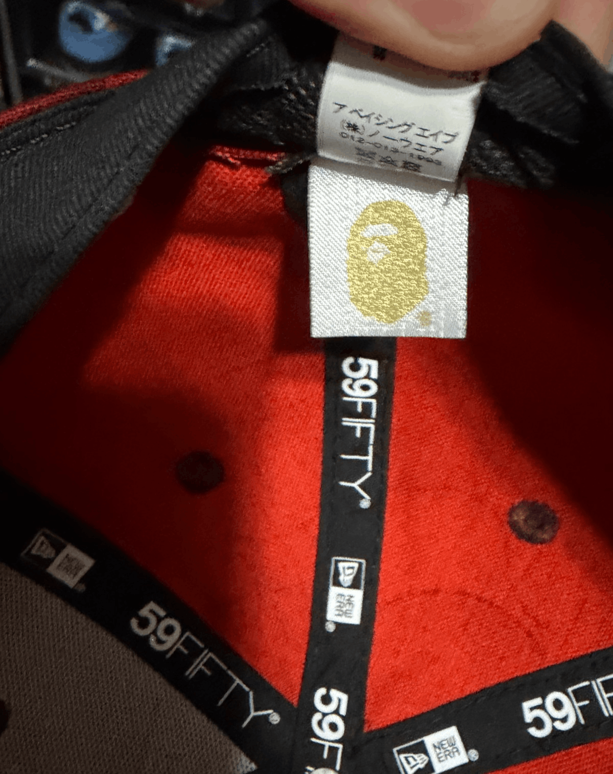 Bape BAPE x MLB New Era 59Fifty Fitted Cap Angels Camo Red 7 1/2 Size ONE SIZE - 11 Thumbnail