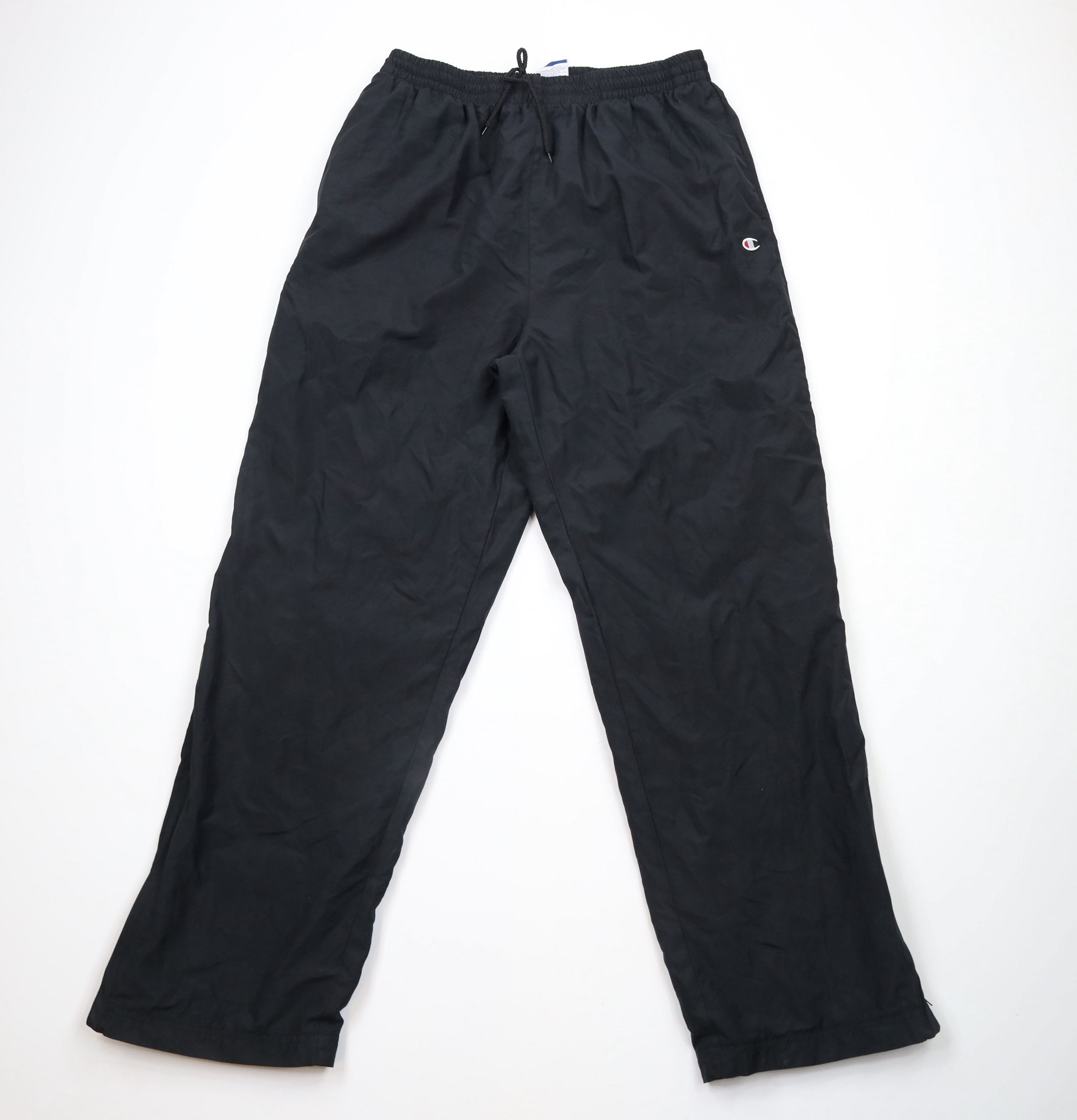 Champion × Vintage Vintage 90s Champion Classic Logo Lined Wide Leg Pants Black Size US 38 / EU 54 - 1 Thumbnail