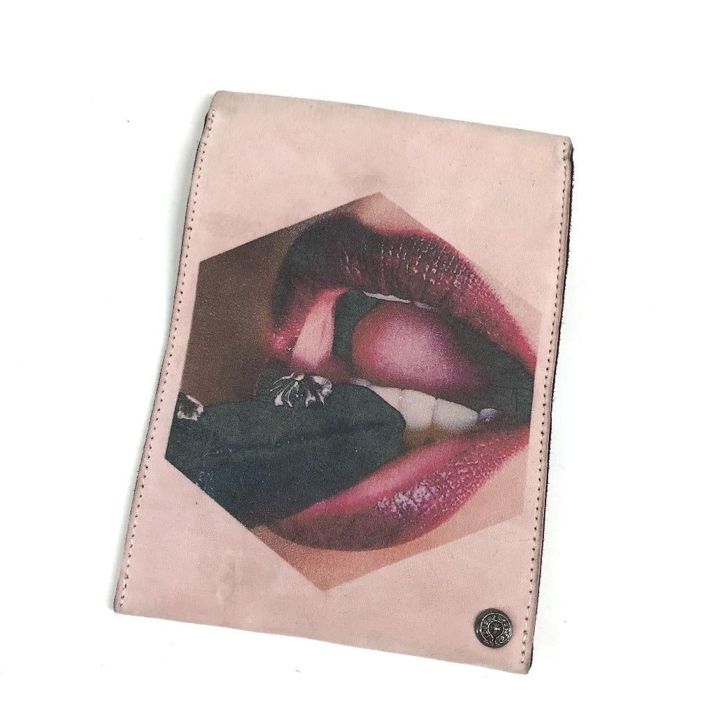 Chrome Hearts Chrome Hearts Multi-Pouch Laurie Lynn Stark Japan Exhibition Article Not For Sale Flat Accessory Case Pouch Suede Men Pink Size ONE SIZE - 1 Thumbnail