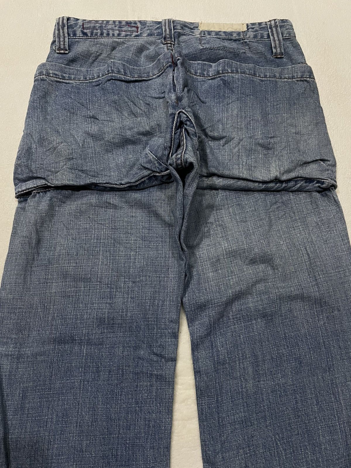 Japanese Brand Vintage Touch JeanSmith Sick Big Pocket Straight Cut Jeans Size US 32 / EU 48 - 17 Thumbnail