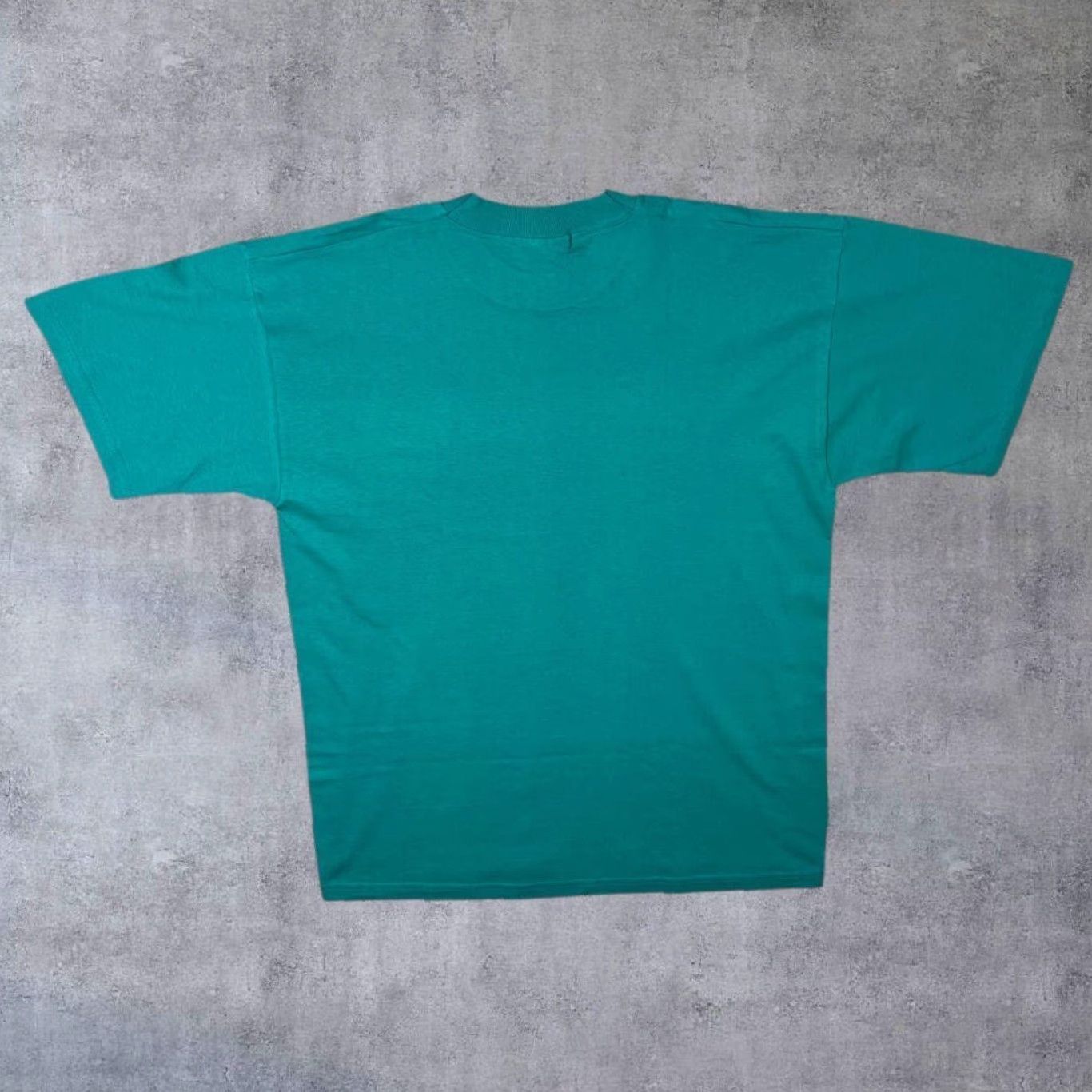 Vintage VINTAGE Screen Stars T-Shirt Graphic Print I'm A French Fry Caterpillar Cartoon Novelty L Mens Regular Turquoise 90s shirts Size US L / EU 52-54 / 3 - 2 Thumbnail