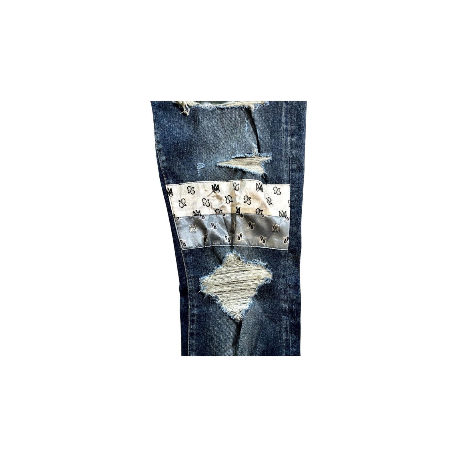 Amiri Amiri "Paisley MA" Navy Wash Jeans Size US 34 / EU 50 - 4 Thumbnail