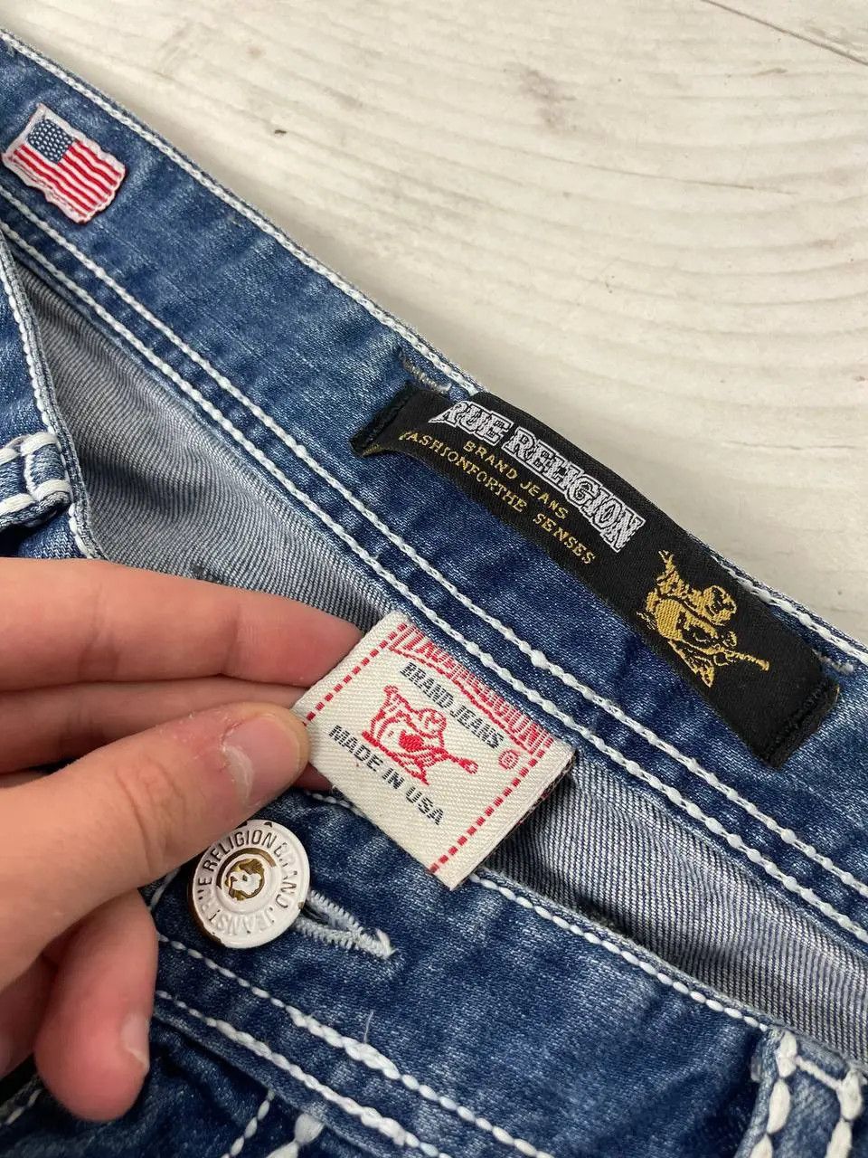 True Religion Vintage True Religion Joye Super Denim Jeans Y2K Japan Size US 36 / EU 52 - 8 Thumbnail