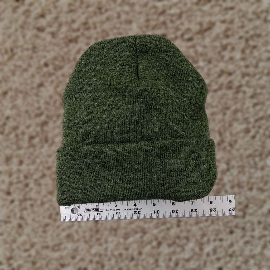 Vintage Wild Wear Beanie Adult One Size Green Knit 100% Acrylic Outdoors Camp Hike Size ONE SIZE - 1 Thumbnail