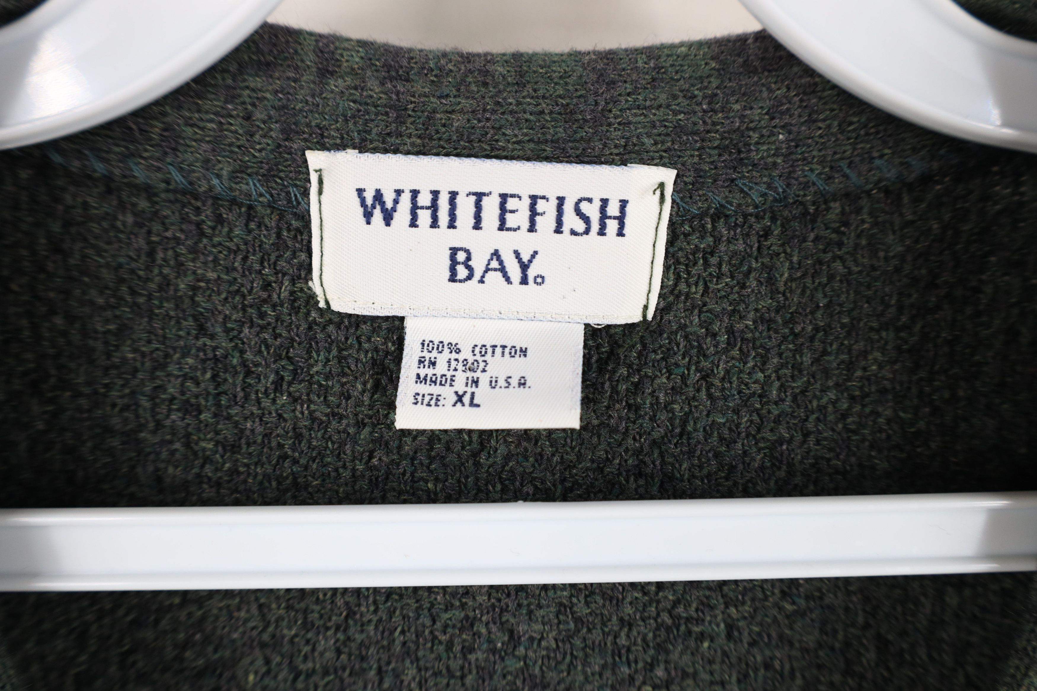 Vintage Vintage 90s Streetwear Blank Textured Knit Sweater Vest USA Size US XL / EU 56 / 4 - 4 Thumbnail