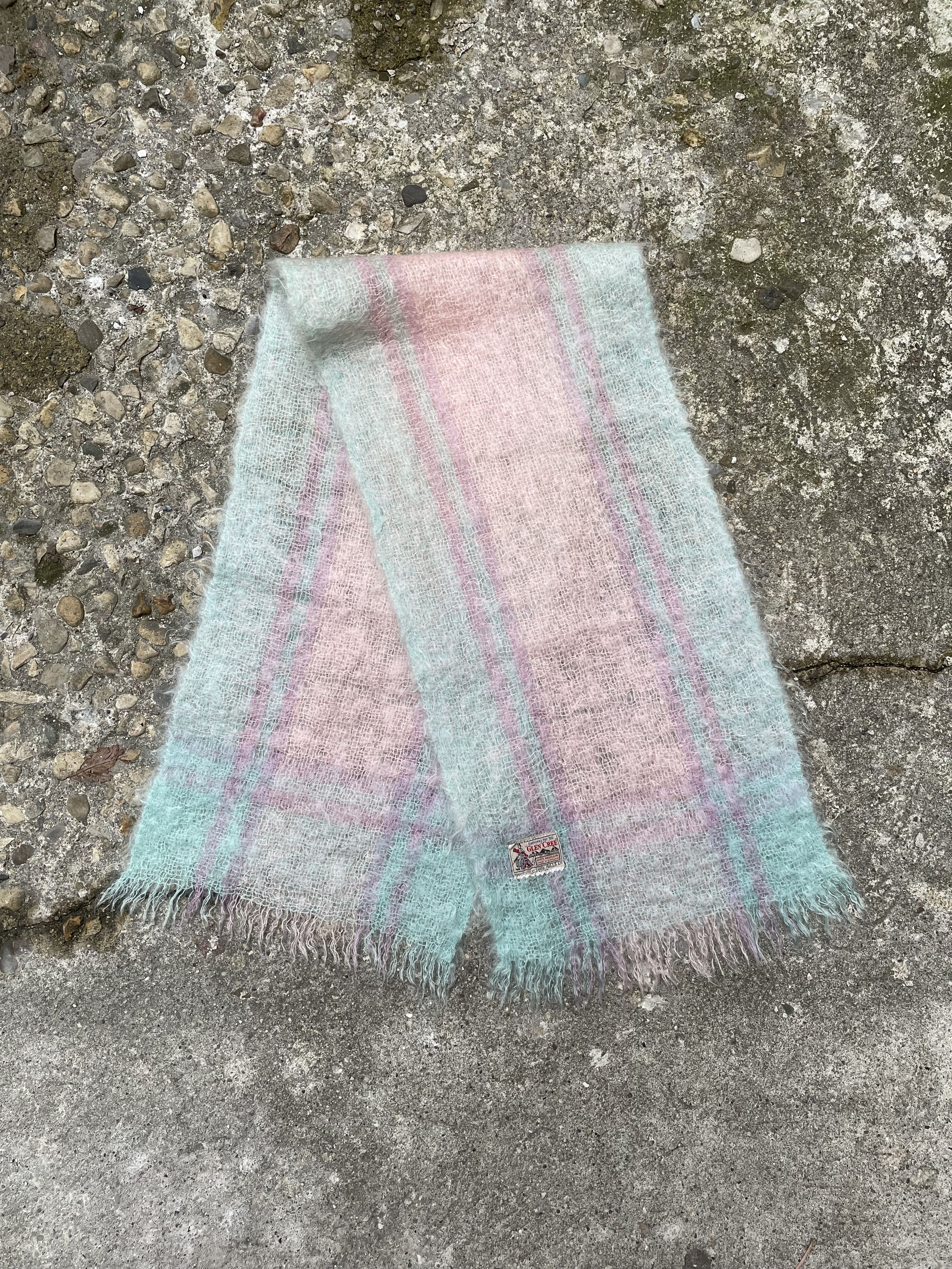 Vintage VTG 1970's Glen Cree Plaid Mohair Scarf Size ONE SIZE - 1 Thumbnail