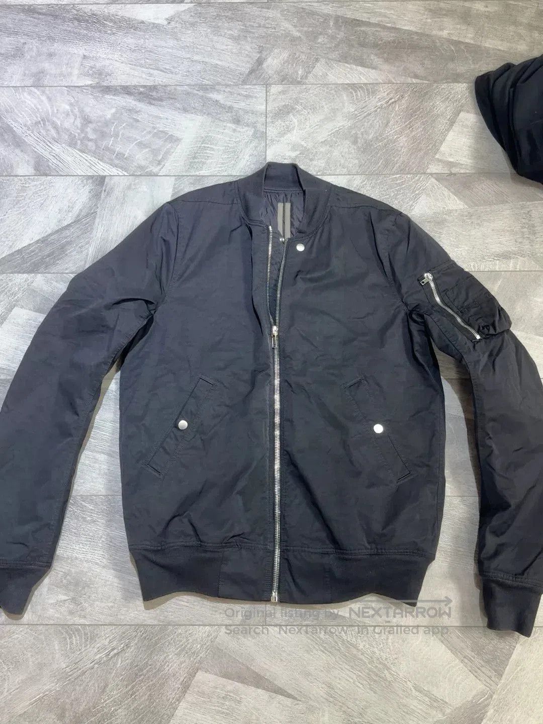 Rick Owens Drkshdw Rick Owens DRKSHDW Black MA1 Flight Jacket. Size US M / EU 48-50 / 2 - 1 Thumbnail