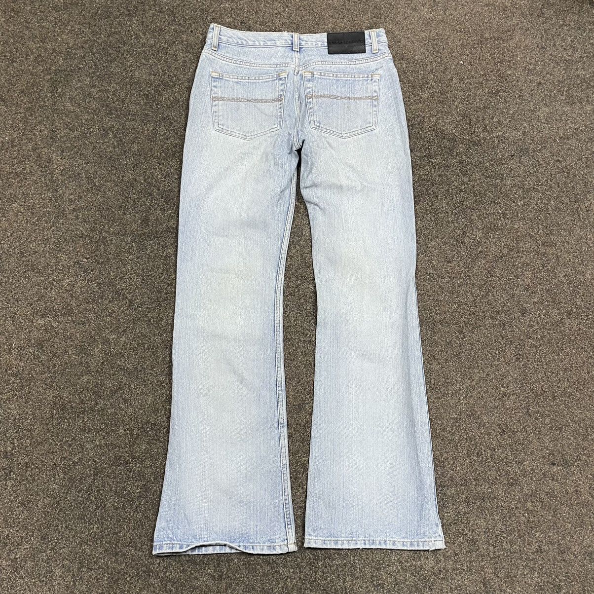 Vintage Vintage Y2K Light Wash Flared Wide Leg Jeans Skater Faded 29 Size US 29 - 3 Thumbnail