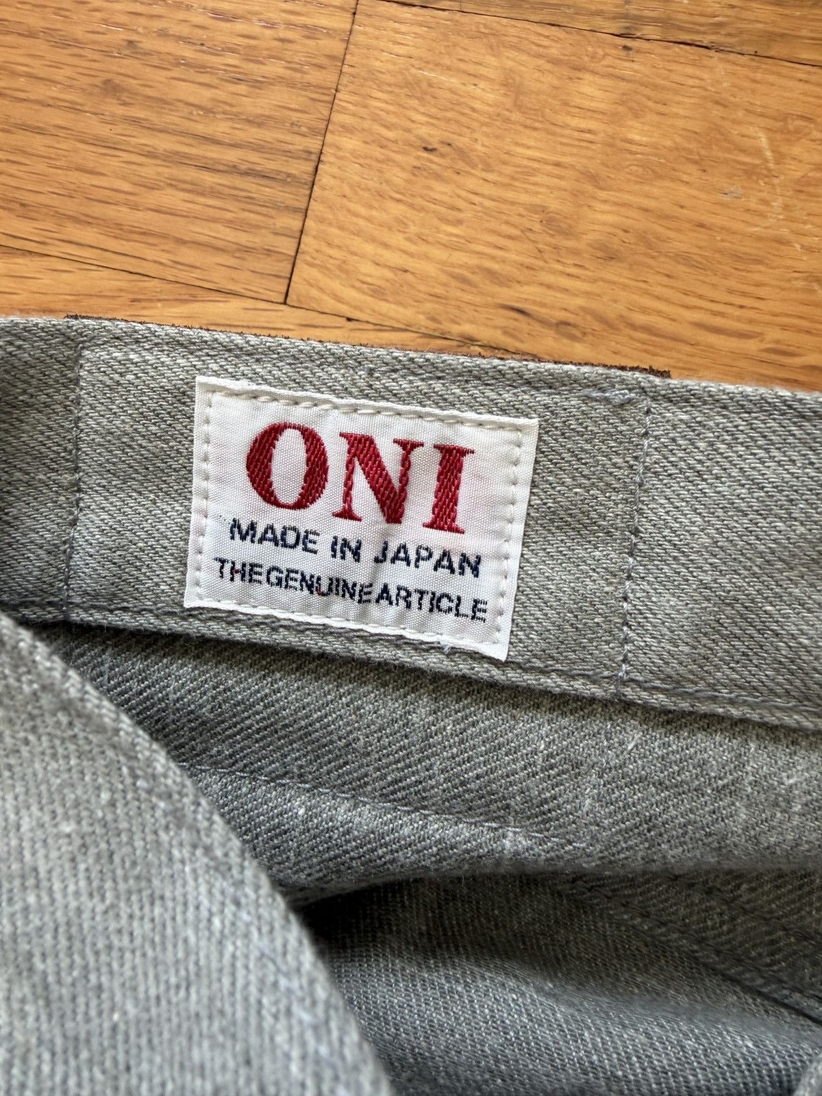 Oni ONI 622-Moku "Heather Grey" 11oz Selvedge Relaxed Tapered Size US 30 / EU 46 - 5 Thumbnail
