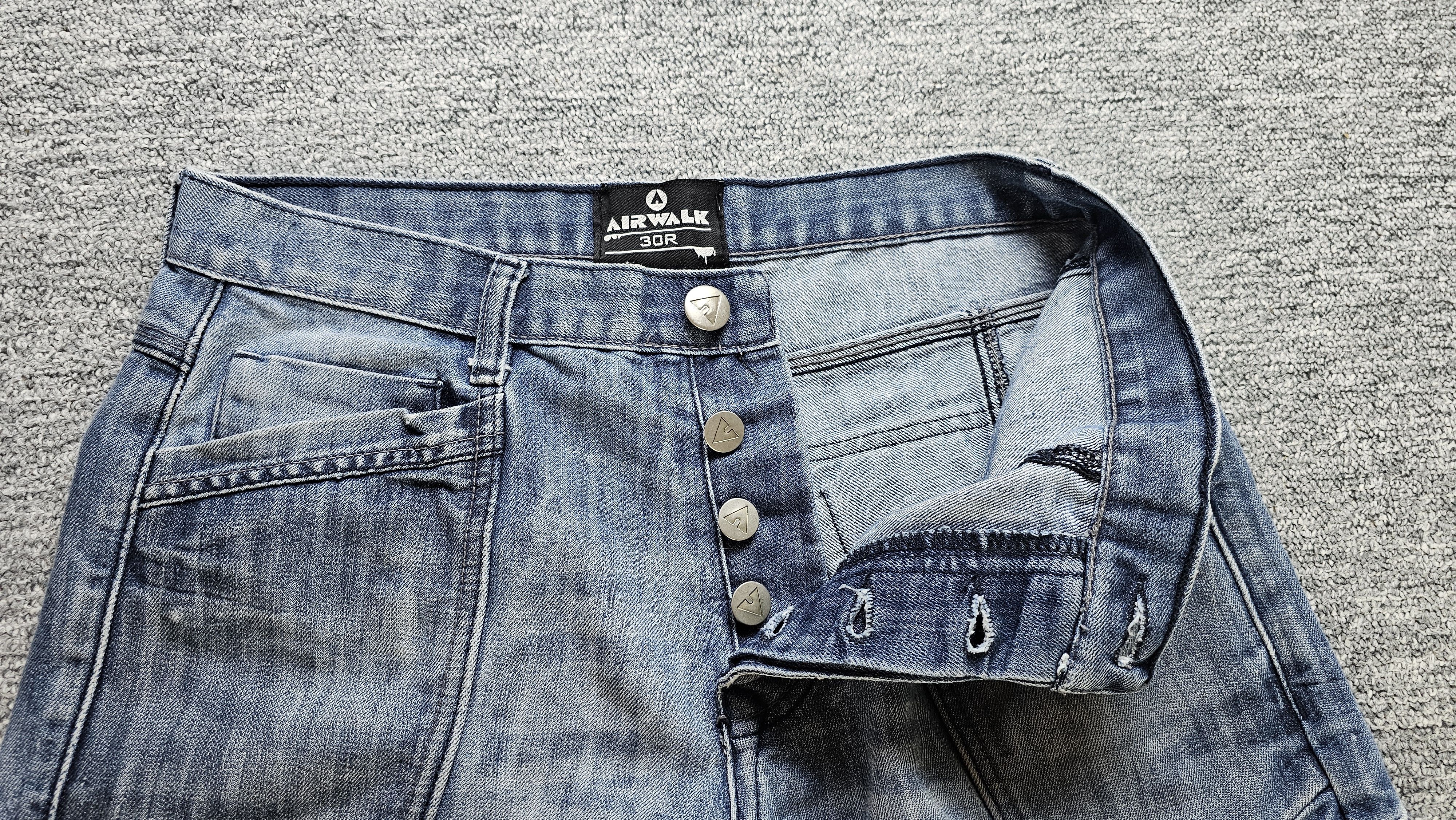 Airwalk AIRWALK Cargo Jeans Mens 30R Denim Relaxed Skater Blue Size US 30 / EU 46 - 4 Thumbnail