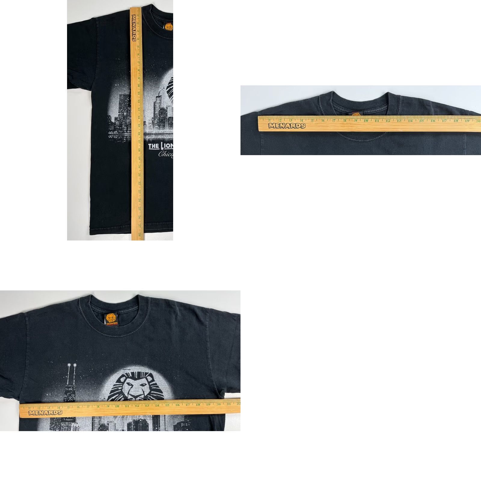Disney Disney The Lion King Chicago Unisex Adult T-Shirt Sz L Black Cotton Short Sleeve Crew Neck Mockup Pre-owned Disney Brand Mens Womens Size US L / EU 52-54 / 3 - 8 Thumbnail