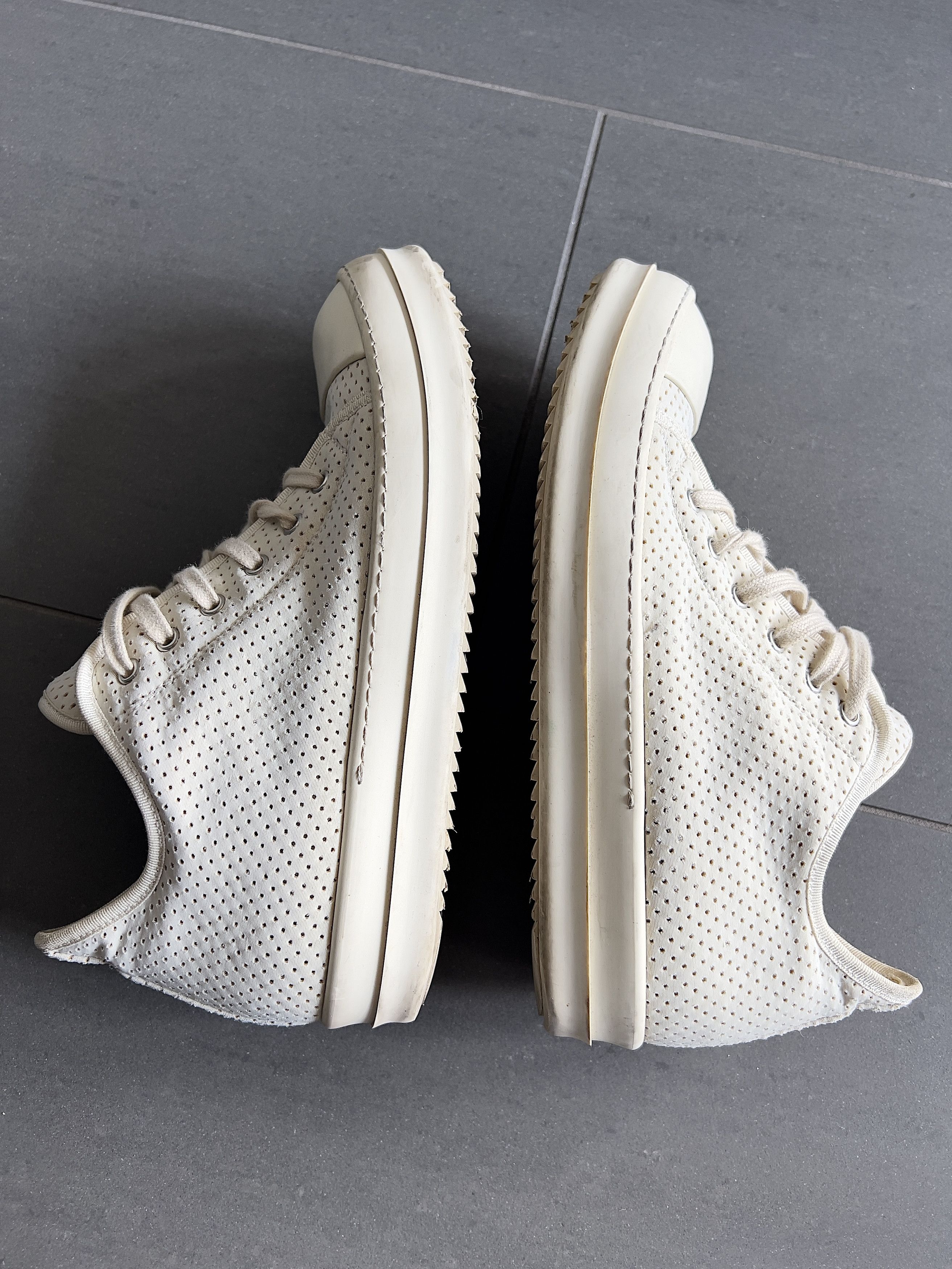 Rick Owens Rick Owens DRKSHDW Milk Low Top Ramones Size US 9 / EU 42 - 4 Thumbnail