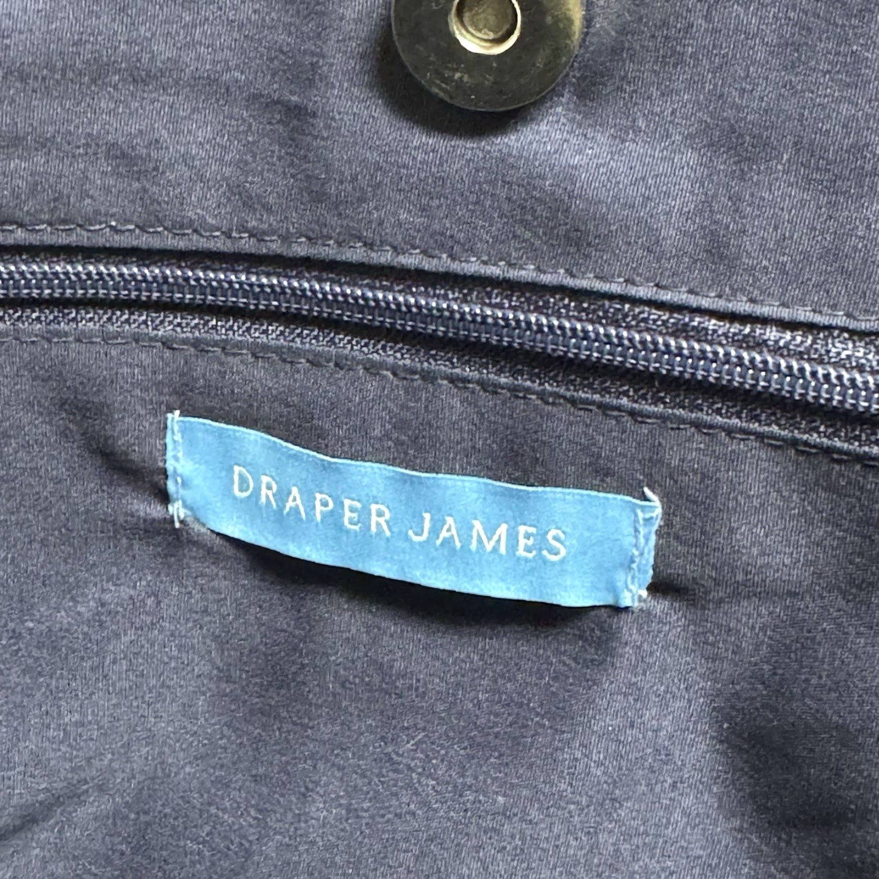Vintage Draper James Straw Design Shoulder Tote Bag Beige Exterior Blue Magnolia Blossom Bow Shoulder Bag Women - Draper James - 10” Strap Drop Size ONE SIZE - 6 Thumbnail