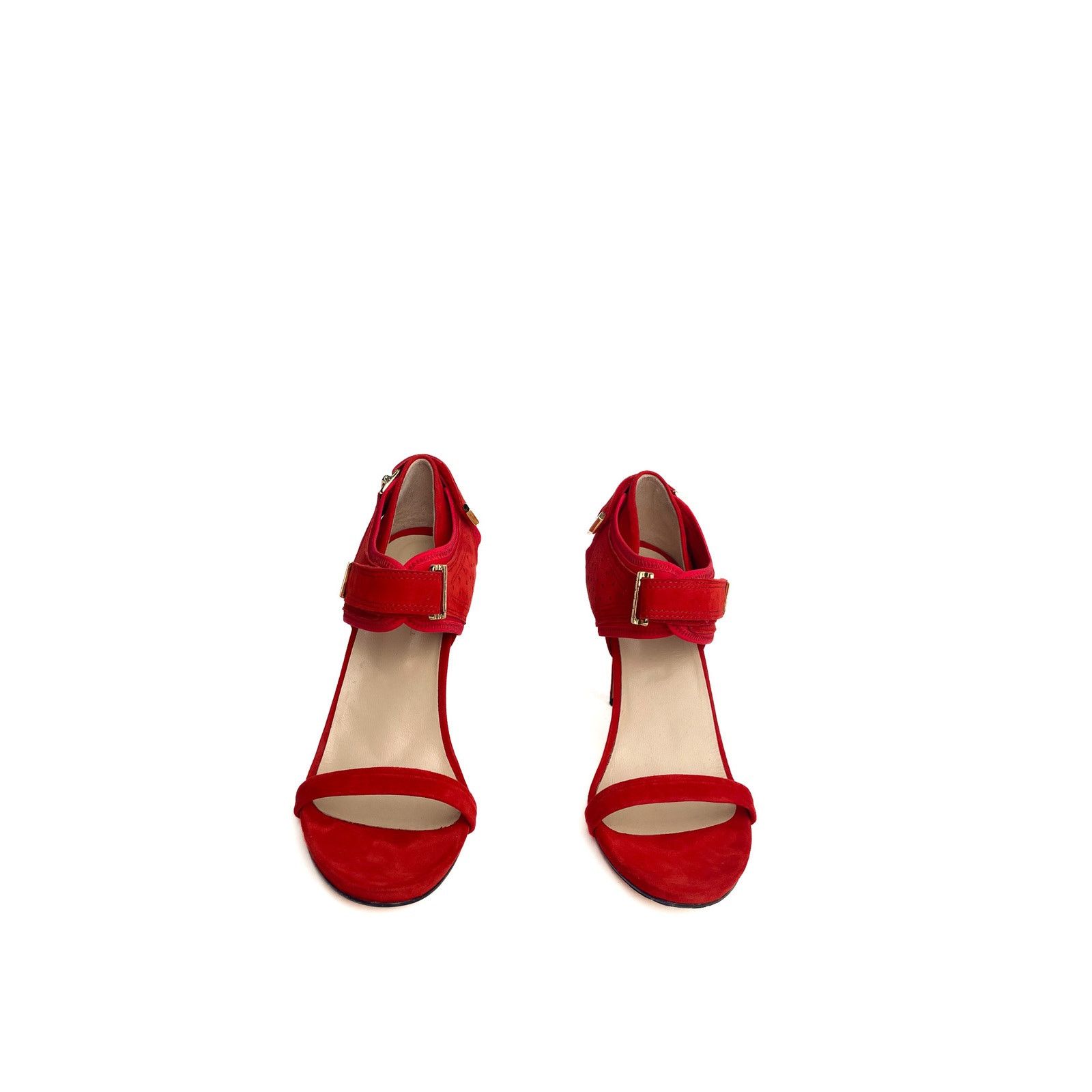 Preen by Thornton Bregrazzi Red Heels Size US 7 / IT 37 - 3 Thumbnail