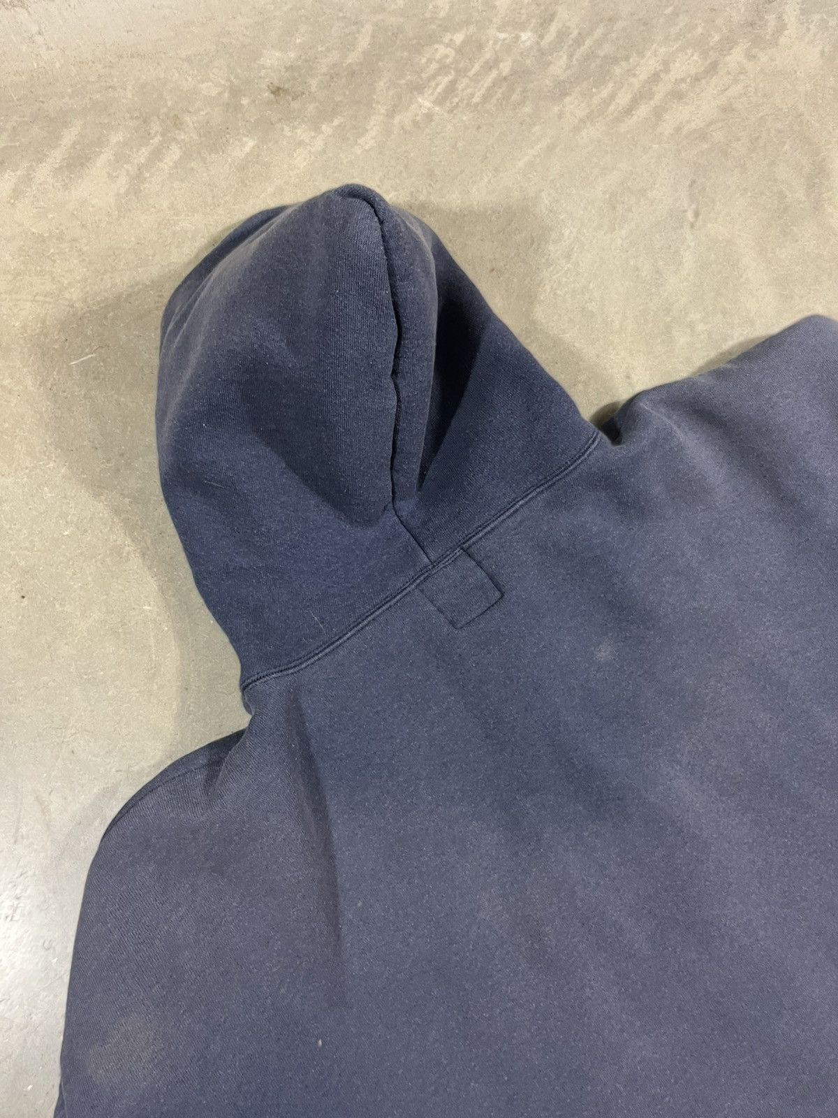 Vintage Vintage 90s Thermal Lined Zip Hoodie Sweatshirt Faded Blue Size US XL / EU 56 / 4 - 7 Thumbnail