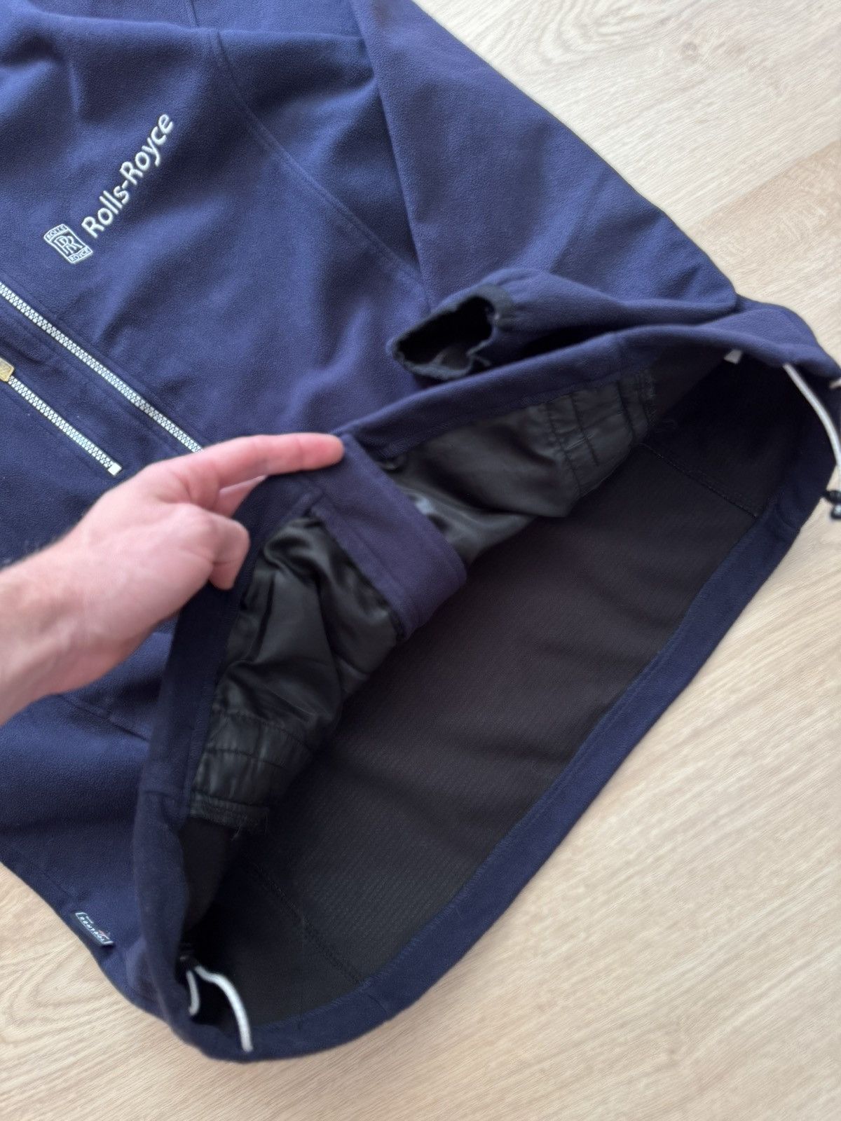 Other Vintage 00’s Rolls Royce Racing Moto Formula 1 Fleece Jacket Size US XL / EU 56 / 4 - 4 Thumbnail