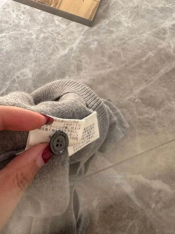 Burberry Burberry Gray Wool Long Sleeve Sweater. Size M / US 6-8 / IT 42-44 - 7 Thumbnail