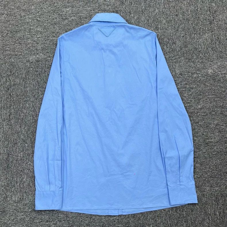 Prada Prada Size 36 Blue back triangle shirt 2501-Nextarrow Size US XXS / EU 40 - 2 Thumbnail