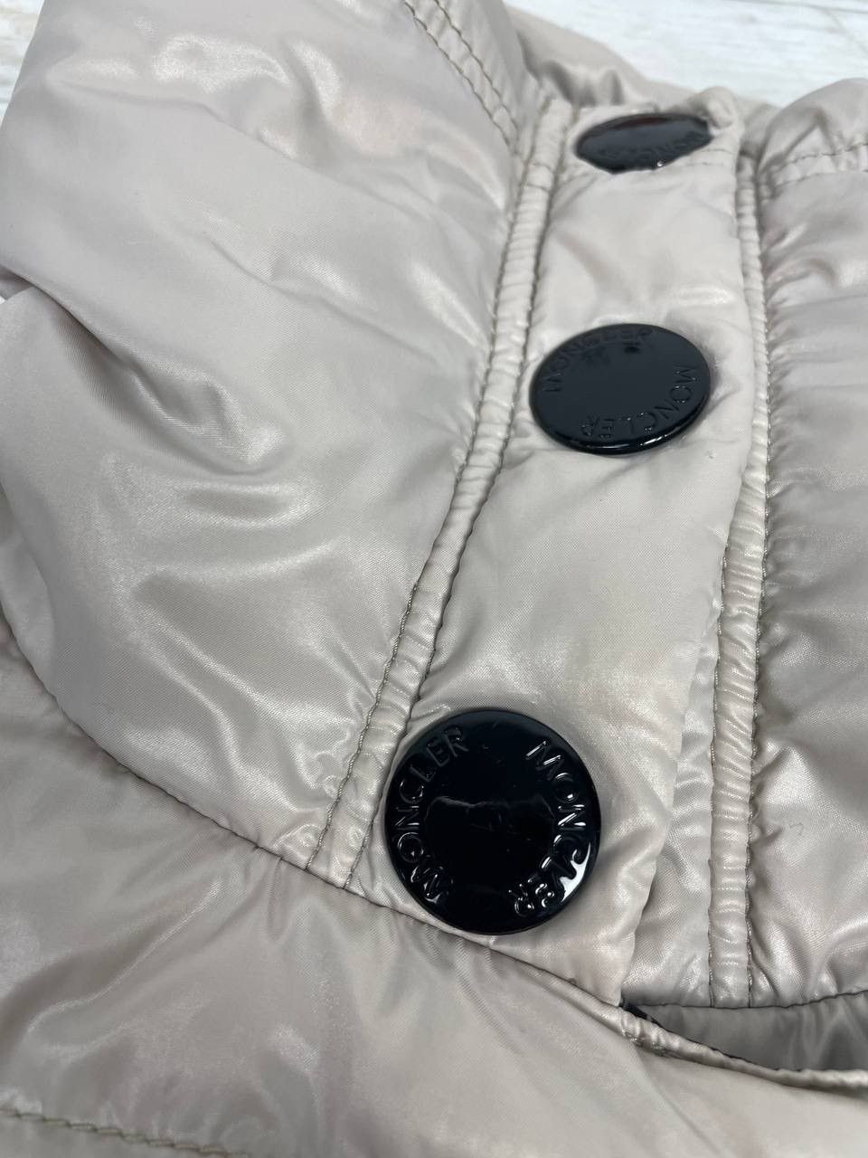 Moncler Vintage Moncler Indre Giubboto Women Puffer Jacket Beige Size XS / US 0-2 / IT 36-38 - 5 Thumbnail