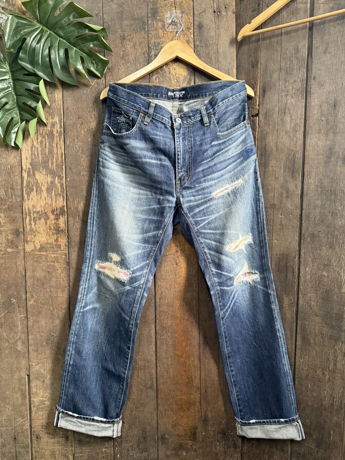 Levi's × Stussy Vintage Levis X Stussy Denim LotSS505 Size US 35 - 1 Thumbnail