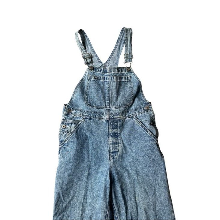 Gap Vintage Y2K Year 2000 GAP Light Blue Denim Overalls Size 27" / US 4 / IT 40 - 3 Thumbnail