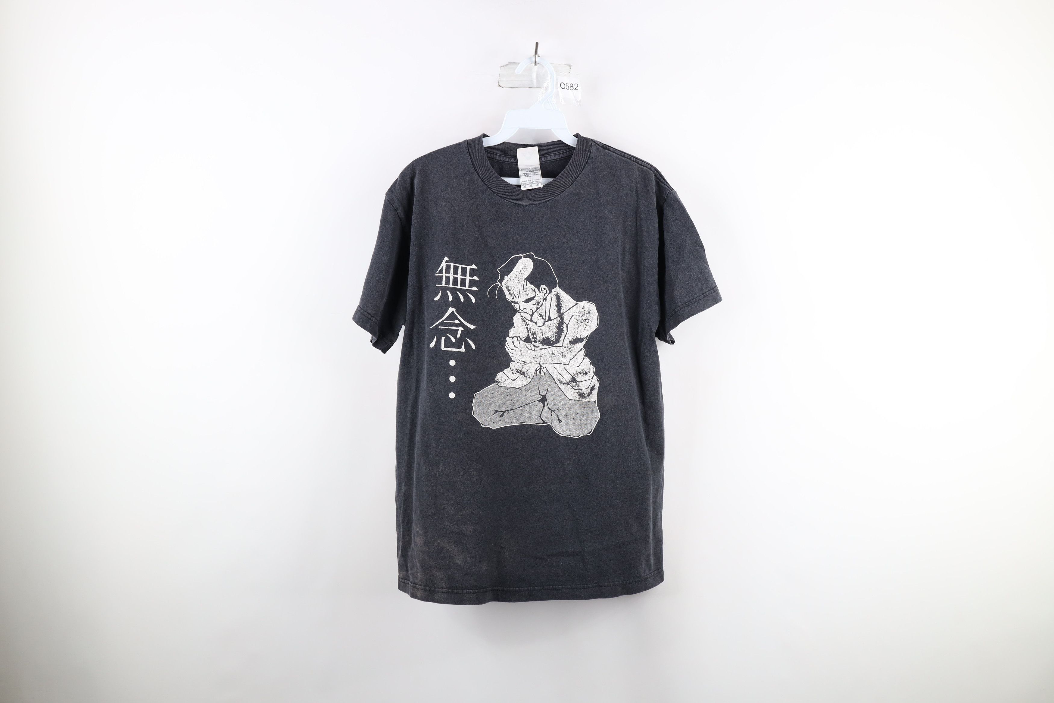 Vintage Vintage Thrashed No Thoughts Chinese Sensei T-Shirt Black Size US M / EU 48-50 / 2 - 1 Thumbnail