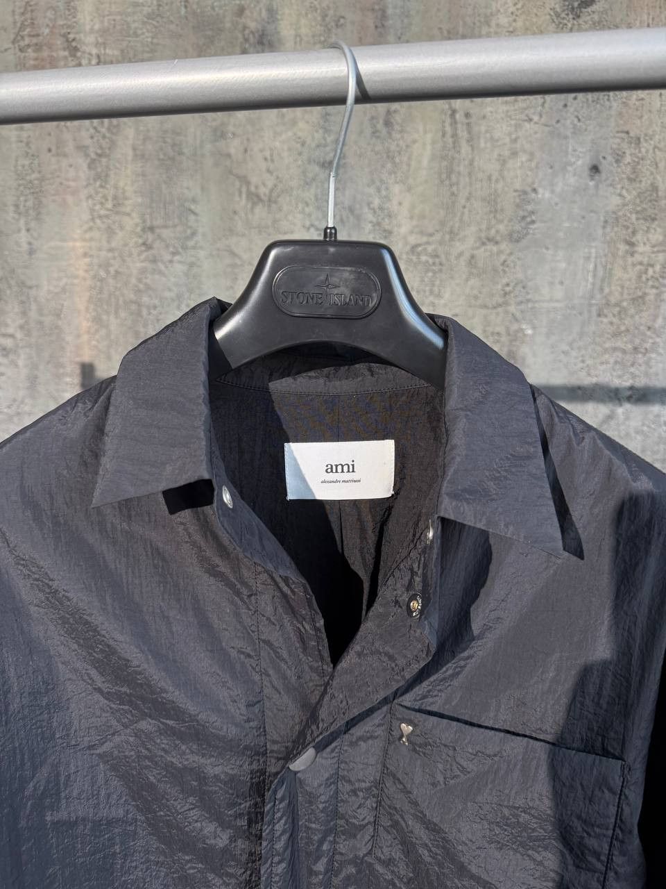 AMI Ami Paris Stud Heart Padded Overshirt Size US L / EU 52-54 / 3 - 5 Thumbnail