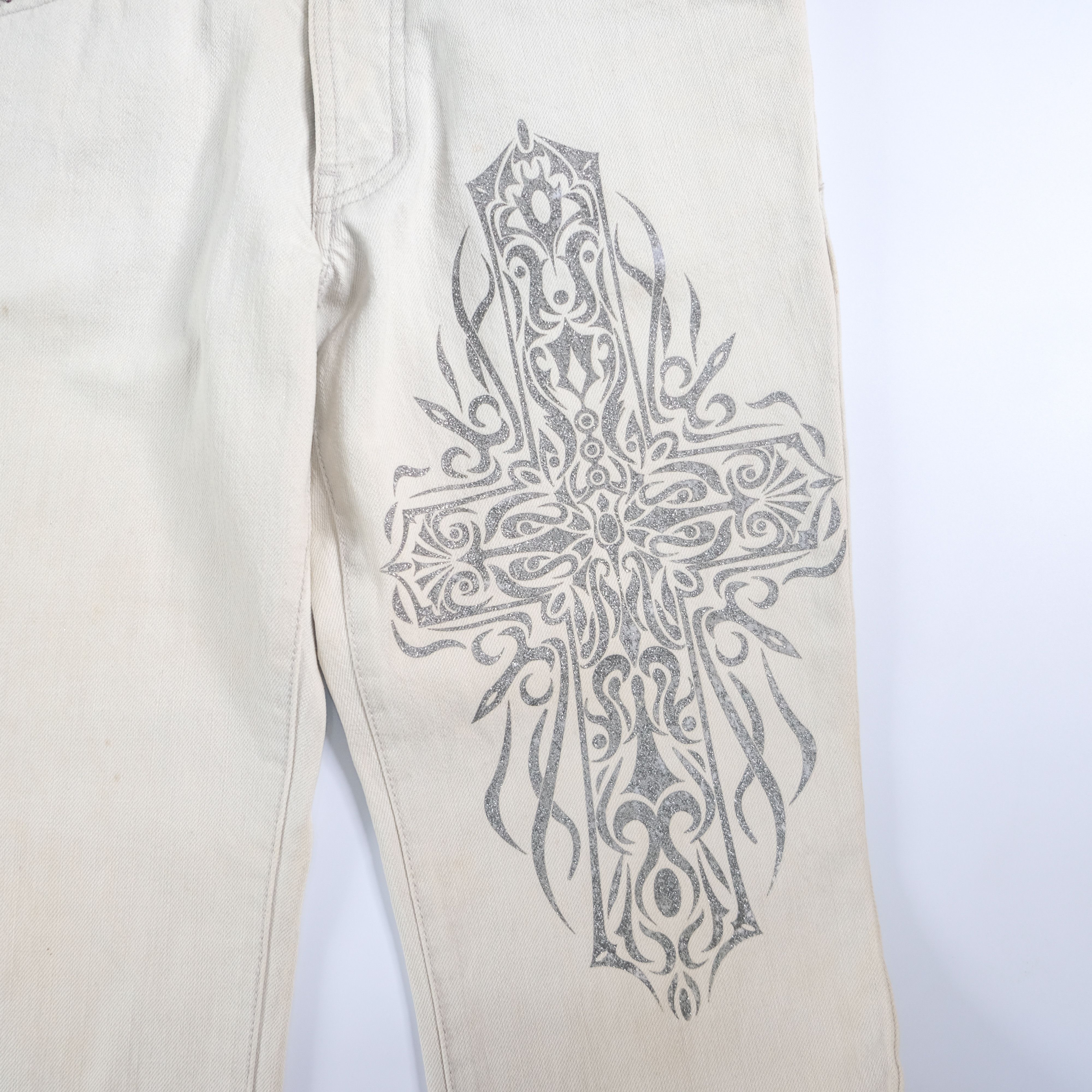 5351 POUR LES HOMMES 5351 pour les hommes white flared jeans Size US 31 - 2 Thumbnail
