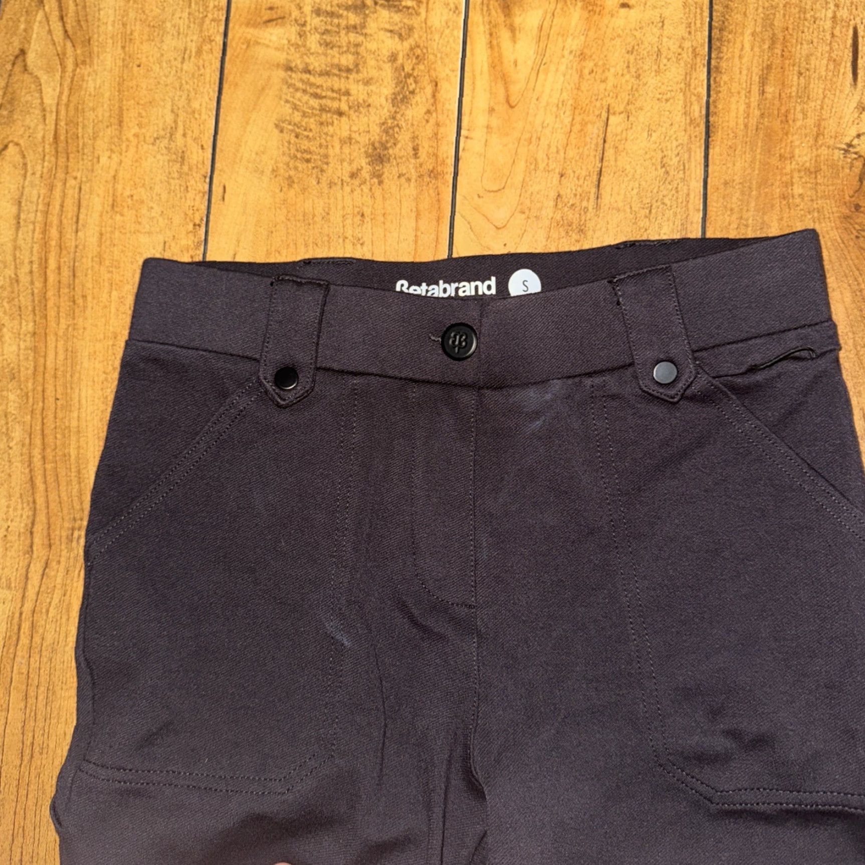 Vintage VINTAGE Betabrand Women’s Pants Grey Small 26x25 Dress Pants Womens Shoes? Size 28" / US 6 / IT 42 - 4 Thumbnail