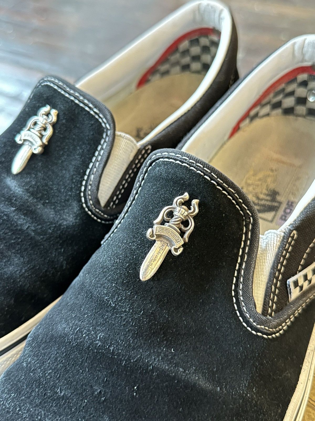 Chrome Hearts CHROME HEARTS SUADE LEATHER VANS SZ12 Size US 12 / EU 45 - 5 Thumbnail