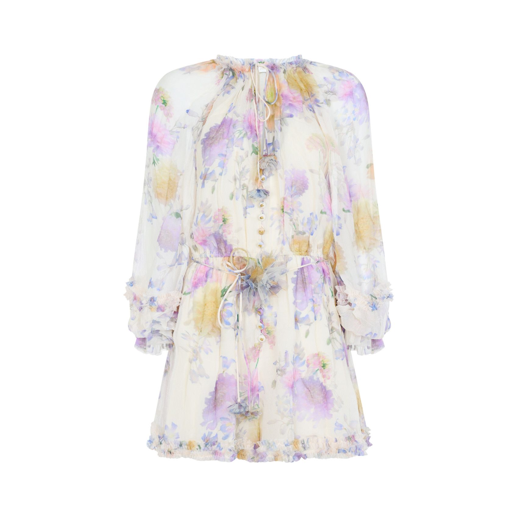 Zimmermann Zimmermann Luna Ruffle Playsuit Size M / US 6-8 / IT 42-44 - 1 Thumbnail