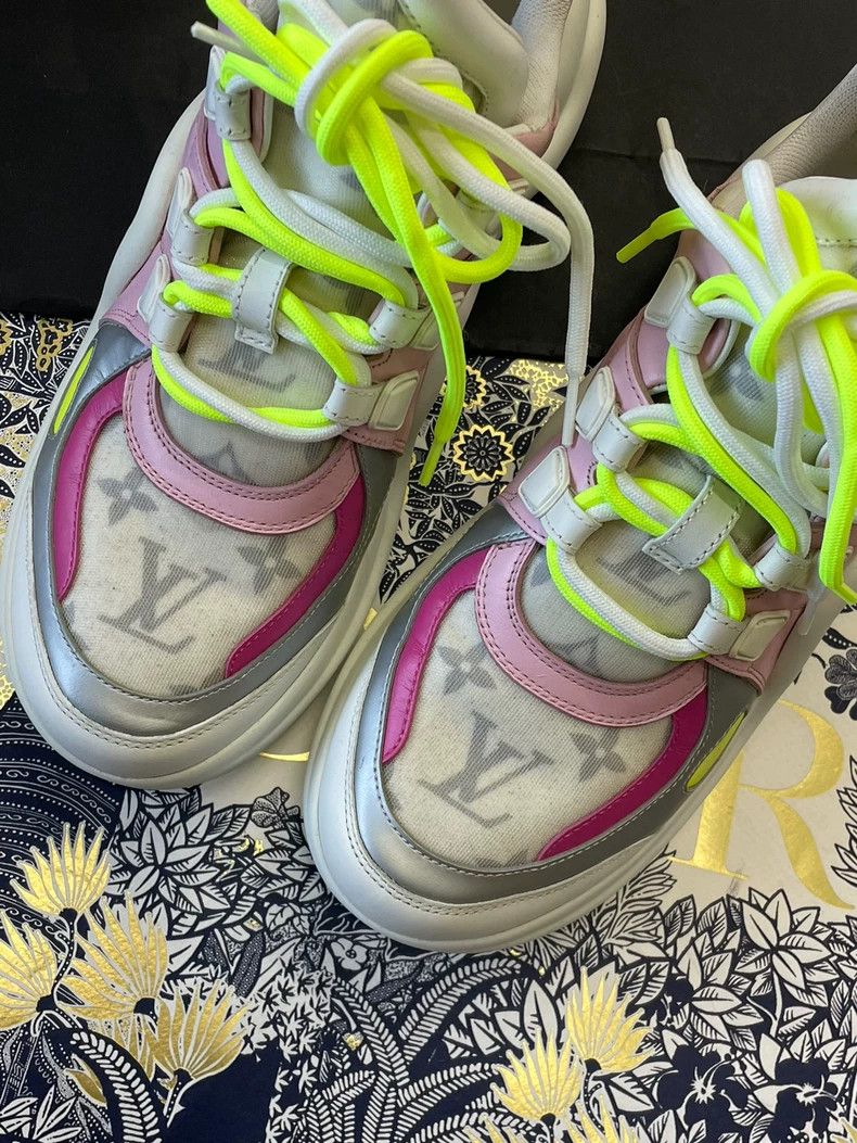 Louis Vuitton Louis Vuitton Archlight pink presbyopic sports dad shoes Size US 7 / IT 37 - 2 Thumbnail