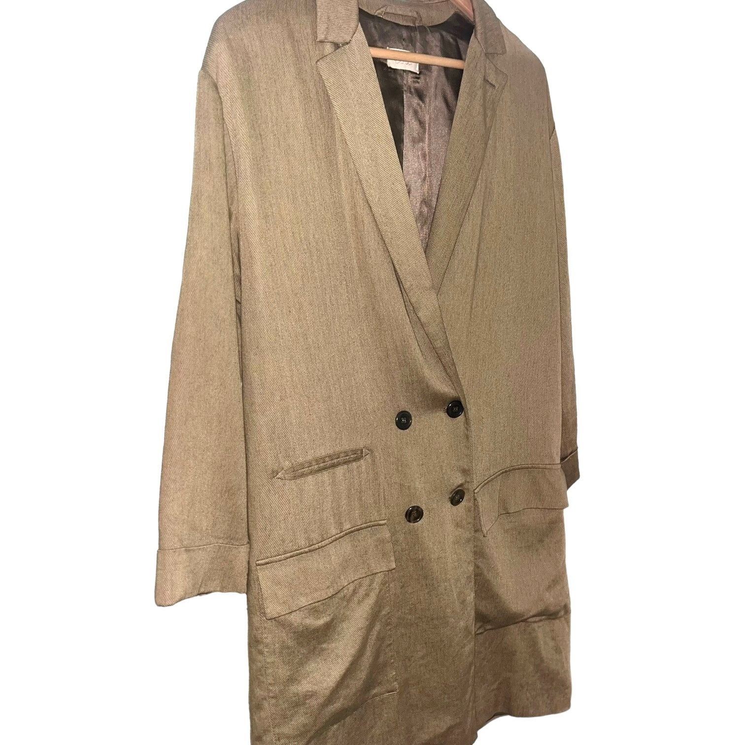 forte_forte forte_forte oversized double breasted longline linen blazer Size M / US 6-8 / IT 42-44 - 3 Thumbnail