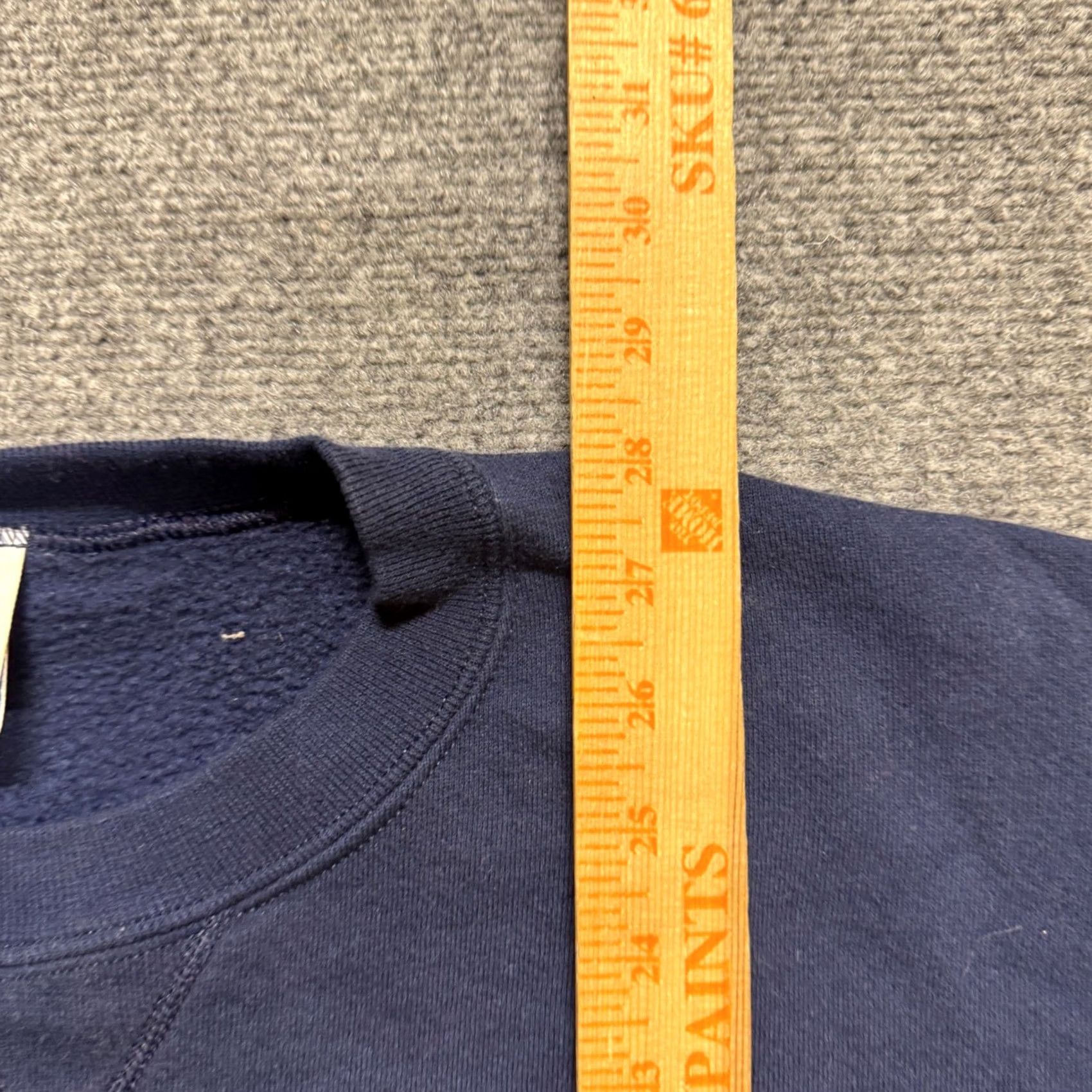 Vintage VINTAGE Russell Pullover Sweatshirt Navy Blue 2XL Men Fate Distressed Made In USA 90s Y2K Stained Fade Blue Mens Size US XXL / EU 58 / 5 - 3 Thumbnail
