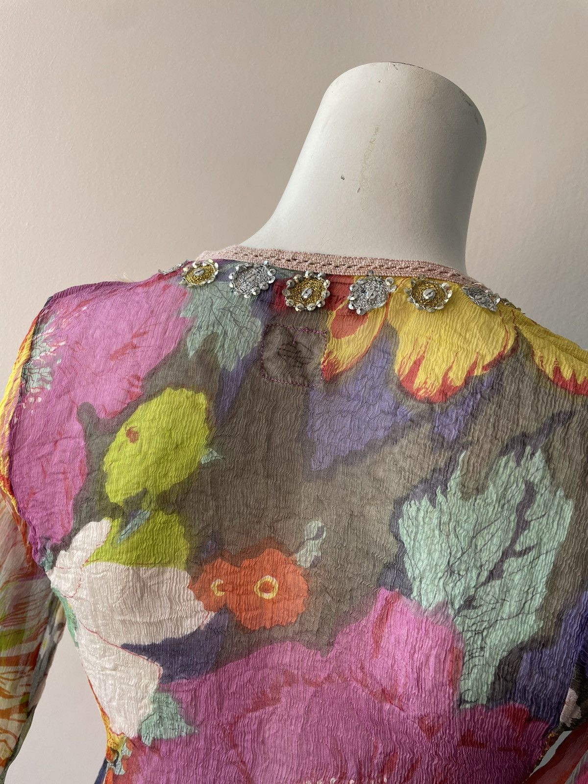 Vintage Y2k silk blouse Size M / US 6-8 / IT 42-44 - 15 Thumbnail