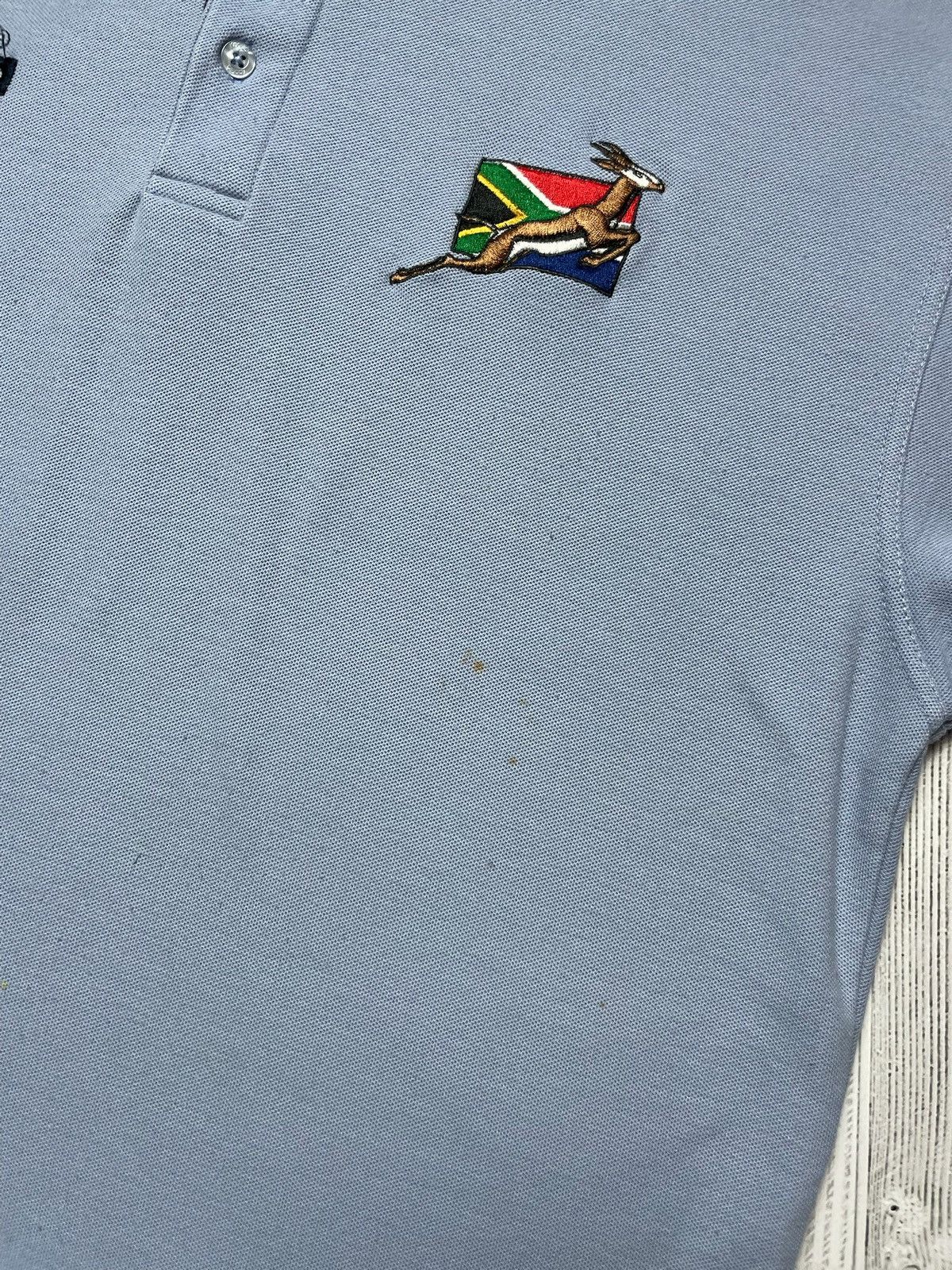 Vintage Vintage South Africa rugby polo logo blue size L rare Size US L / EU 52-54 / 3 - 4 Thumbnail